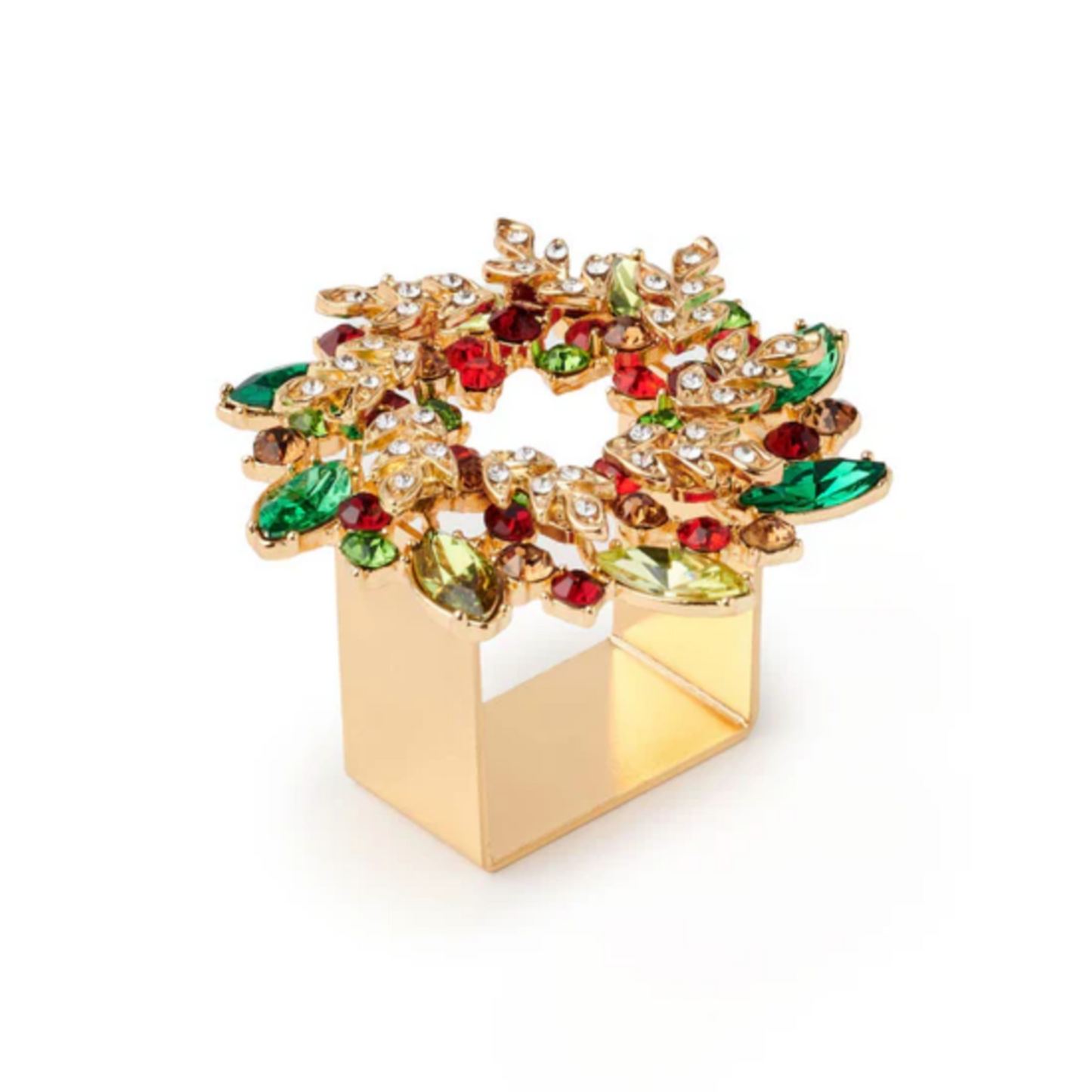 Gem Wreath Napkin Ring - Set of 4