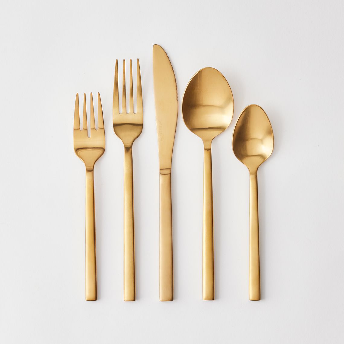 Arezzo Brushed Gold 20pc Flatware Set