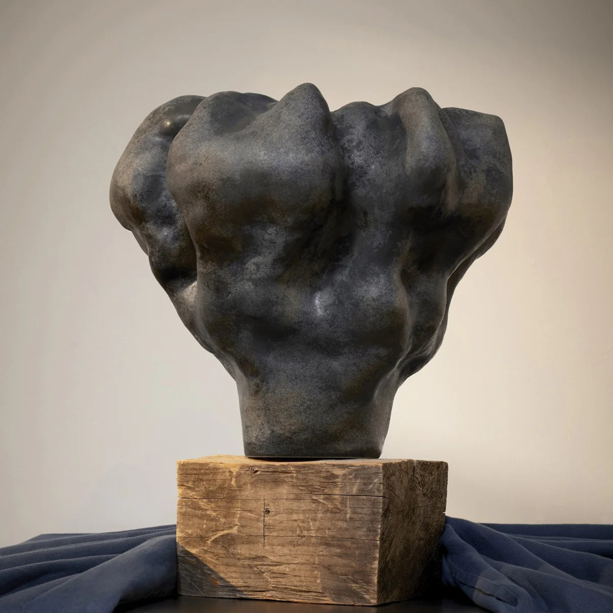 Timna Vase Aged Iron - Short