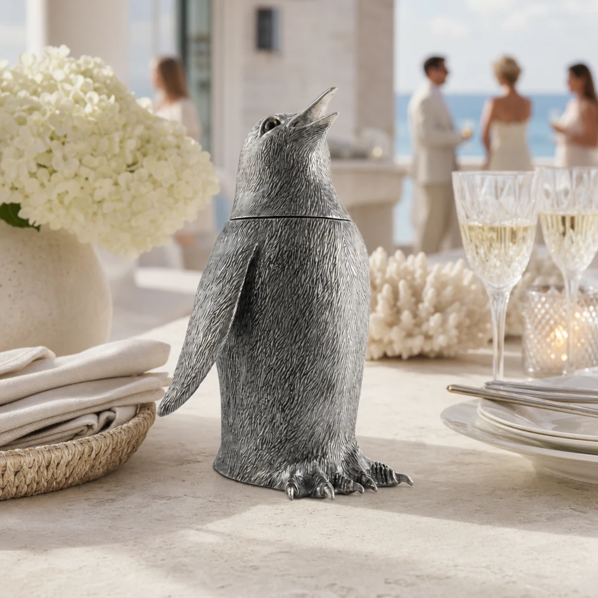 Pewter Penguin Cocktail Shaker