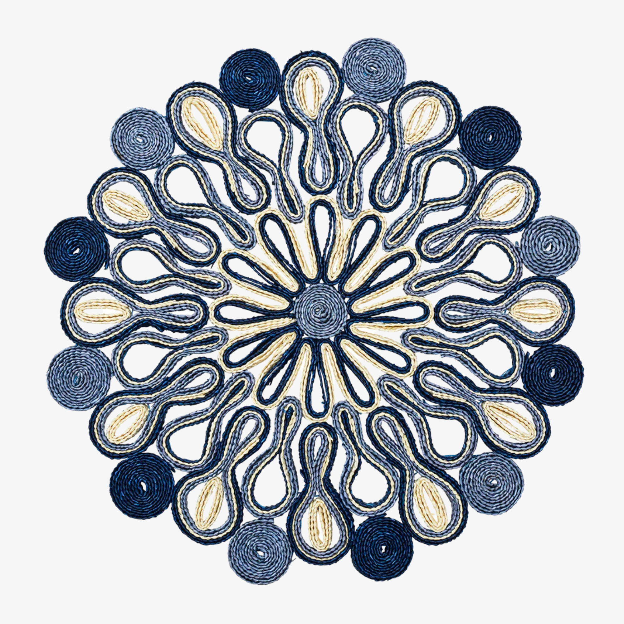 Marisol Placemat in Navy & Blue - Set of 4