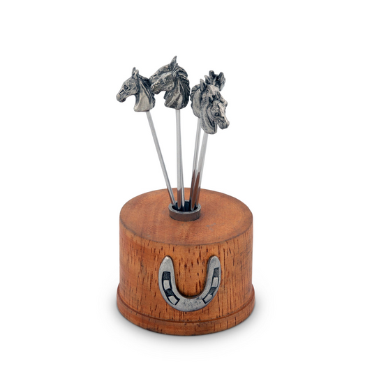 Equestrian Cheese Pick Set