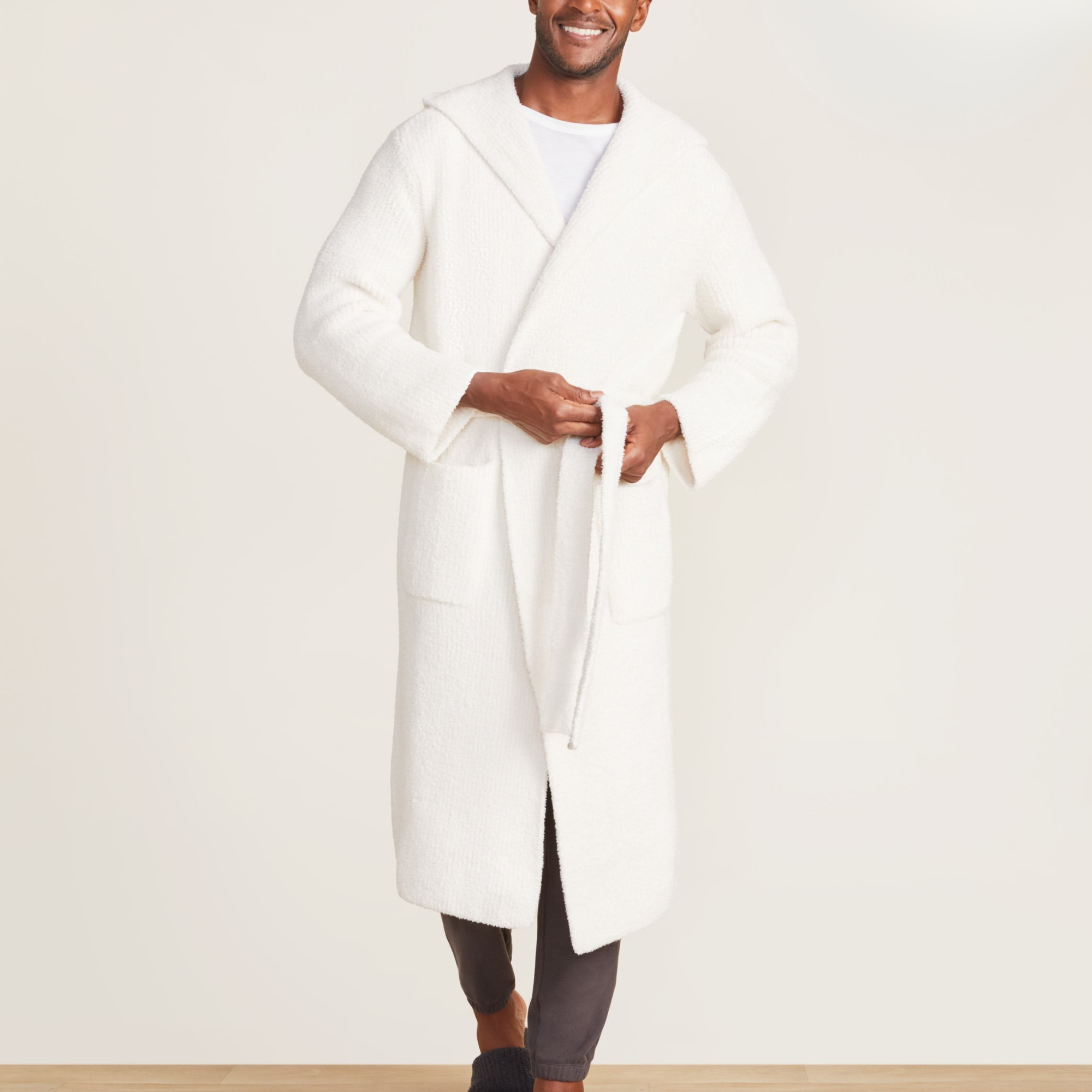 CozyChic Ribbed Hooded Robe