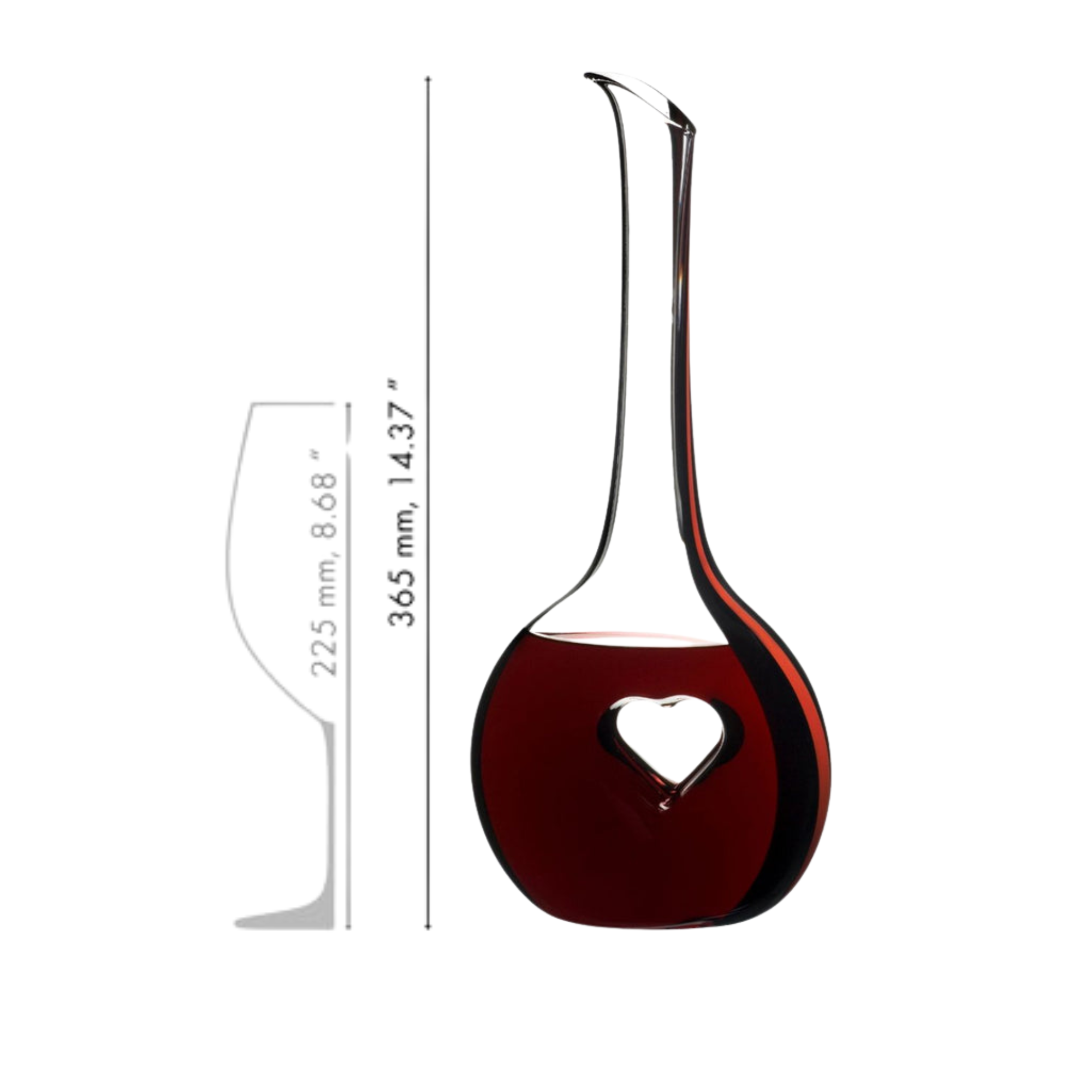 Black Tie Bliss Decanter in Red