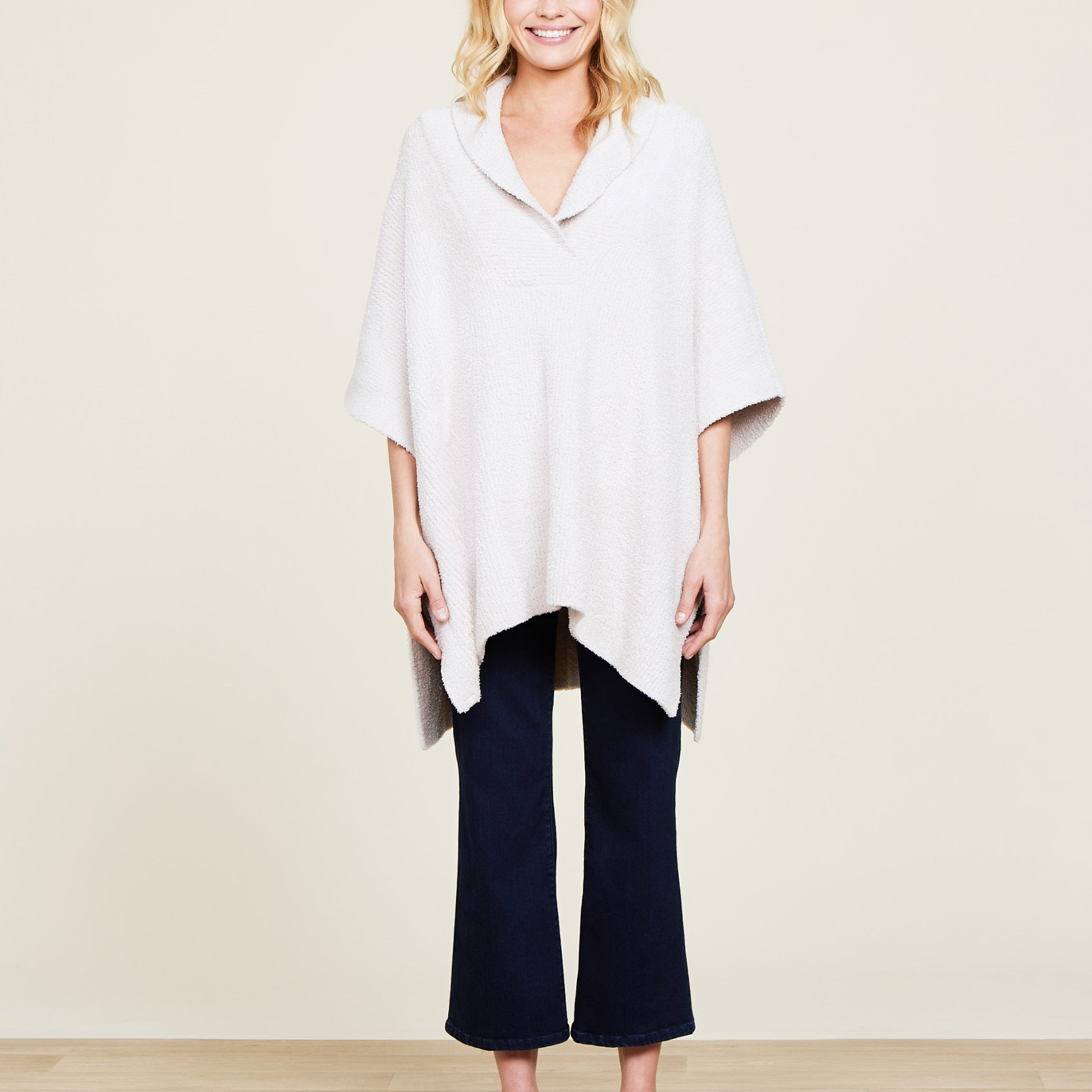 CozyChic Shawl Collar Poncho