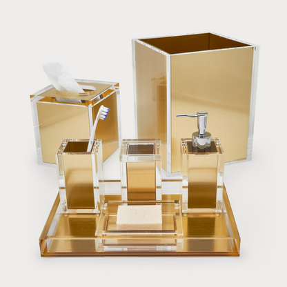 Lucite Bathroom Set