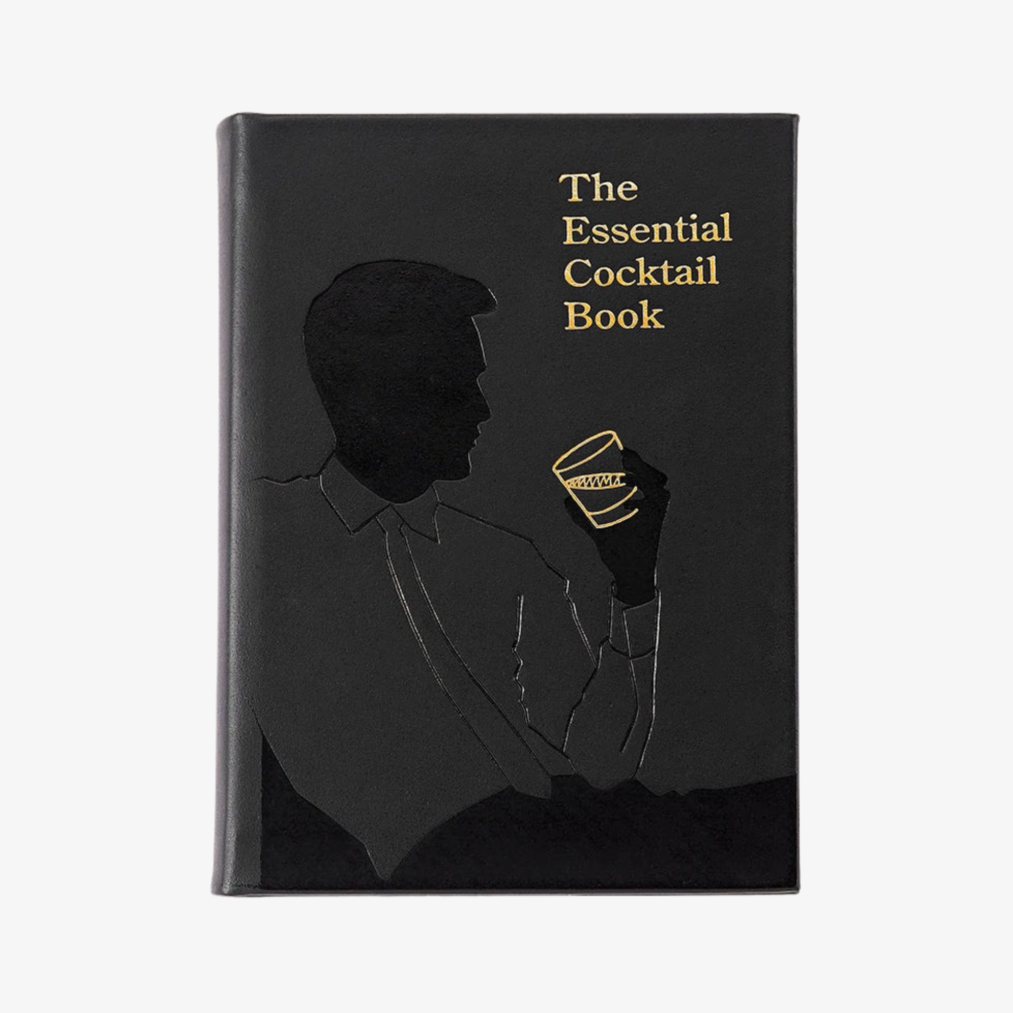 The Essential Cocktail Book Special Black Calfskin Leather Edition