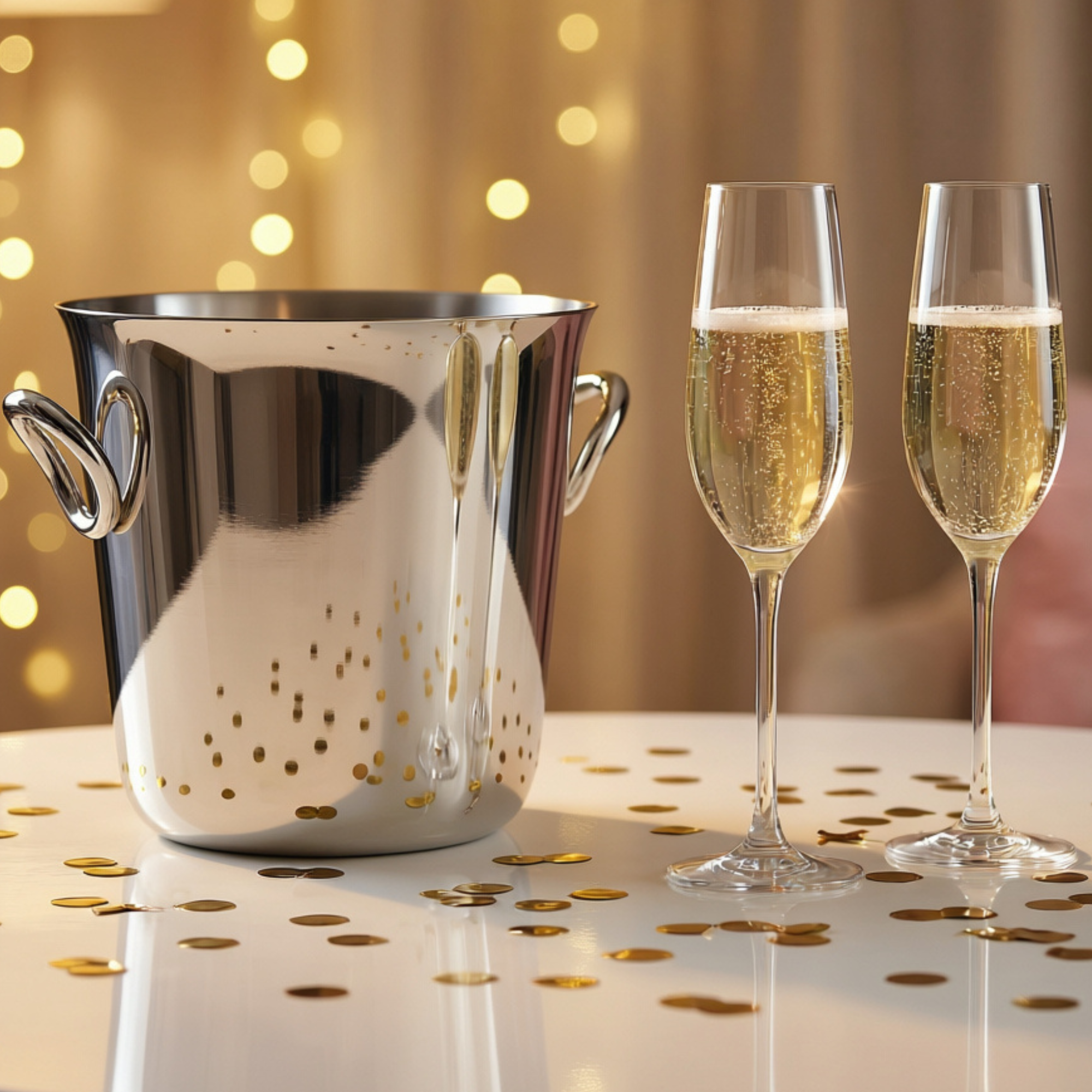 Vertigo Silver-Plated Champagne Bucket