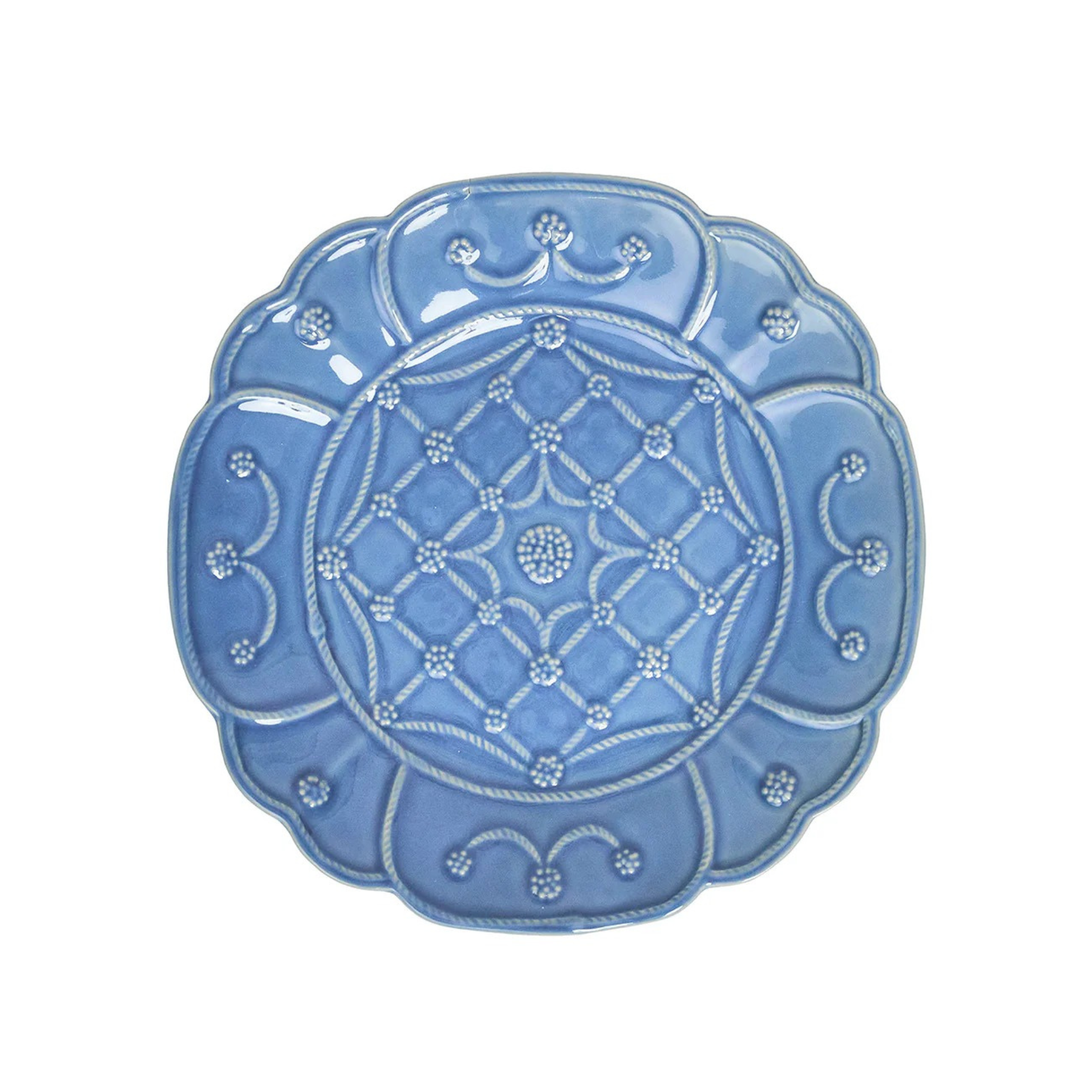 Jardins Du Monde Dessert/Salad Plate Assorted in Chambray - Set of 4
