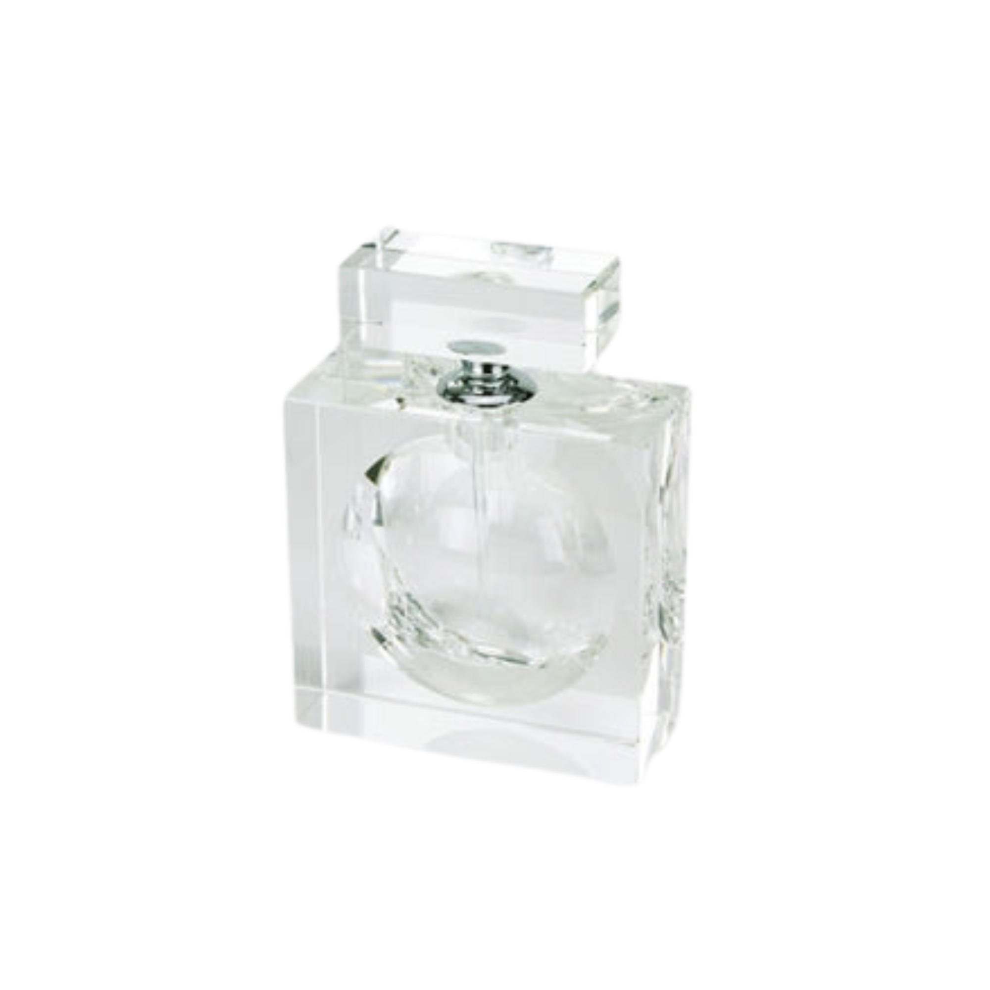 Crystal Glass Square Sphere Perfume Bottle