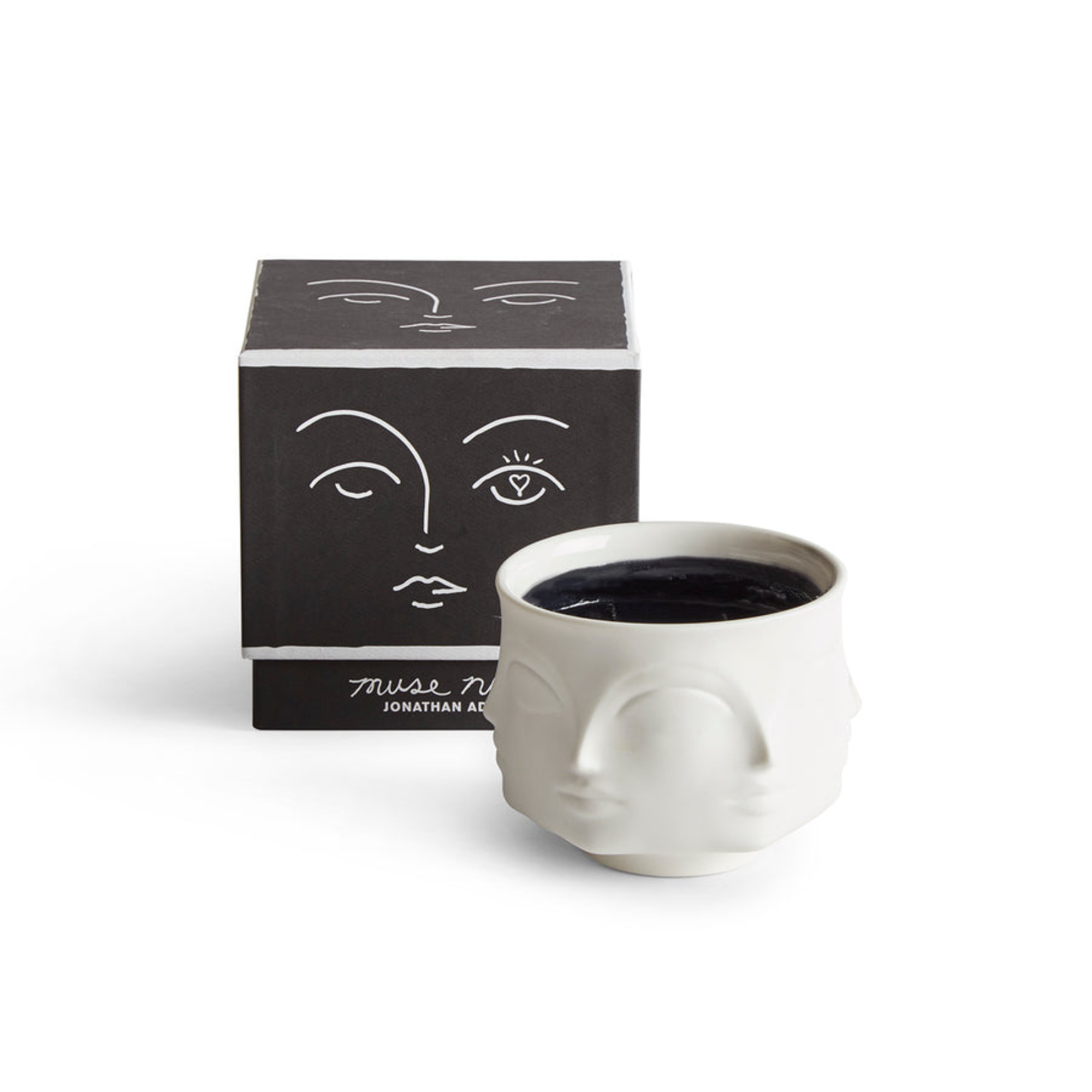 Muse Noir Ceramic Candle