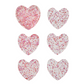 Sweetheart Coasters in Pink & Red, Set of 6