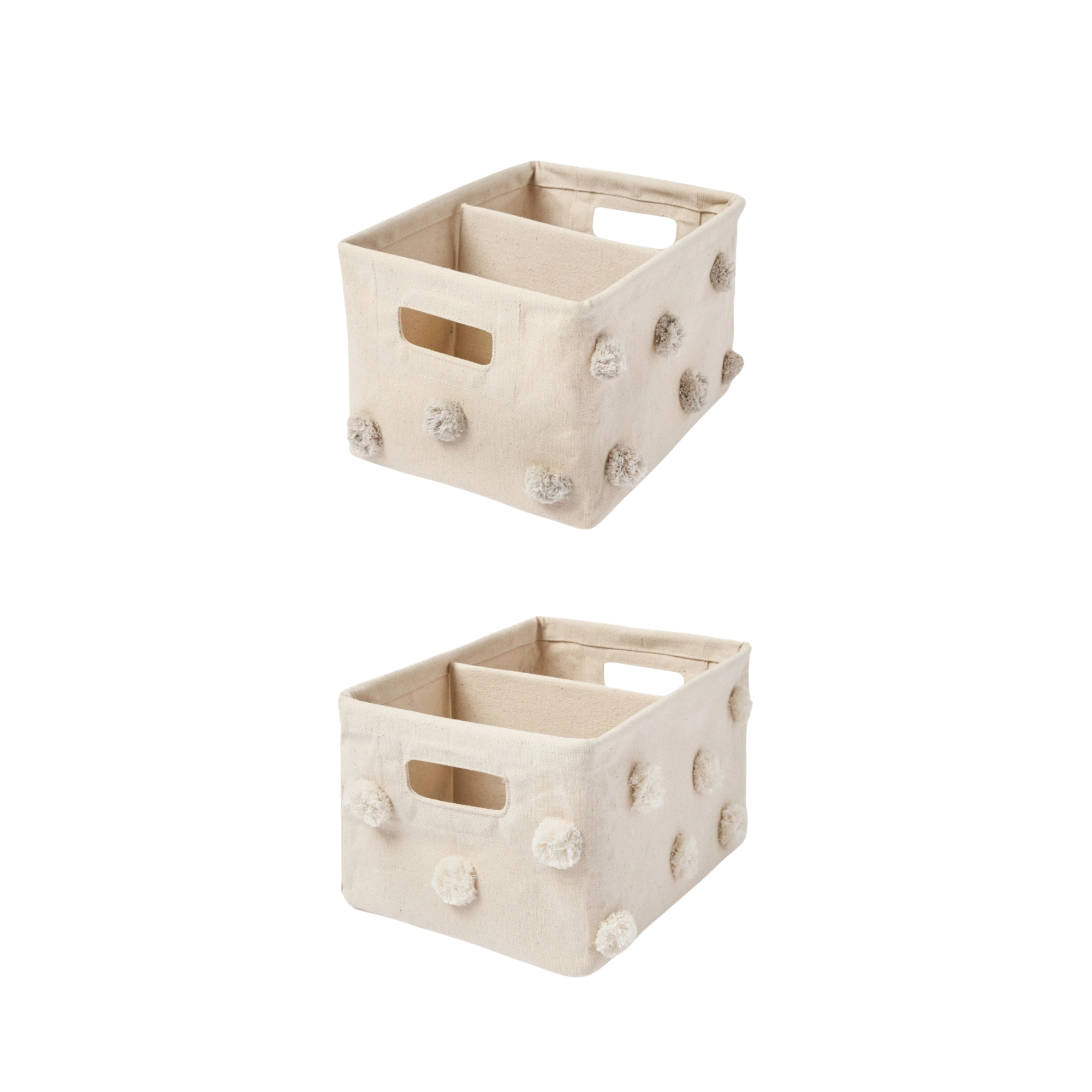 Pom Pom Basket Hideaway Caddy Organizer
