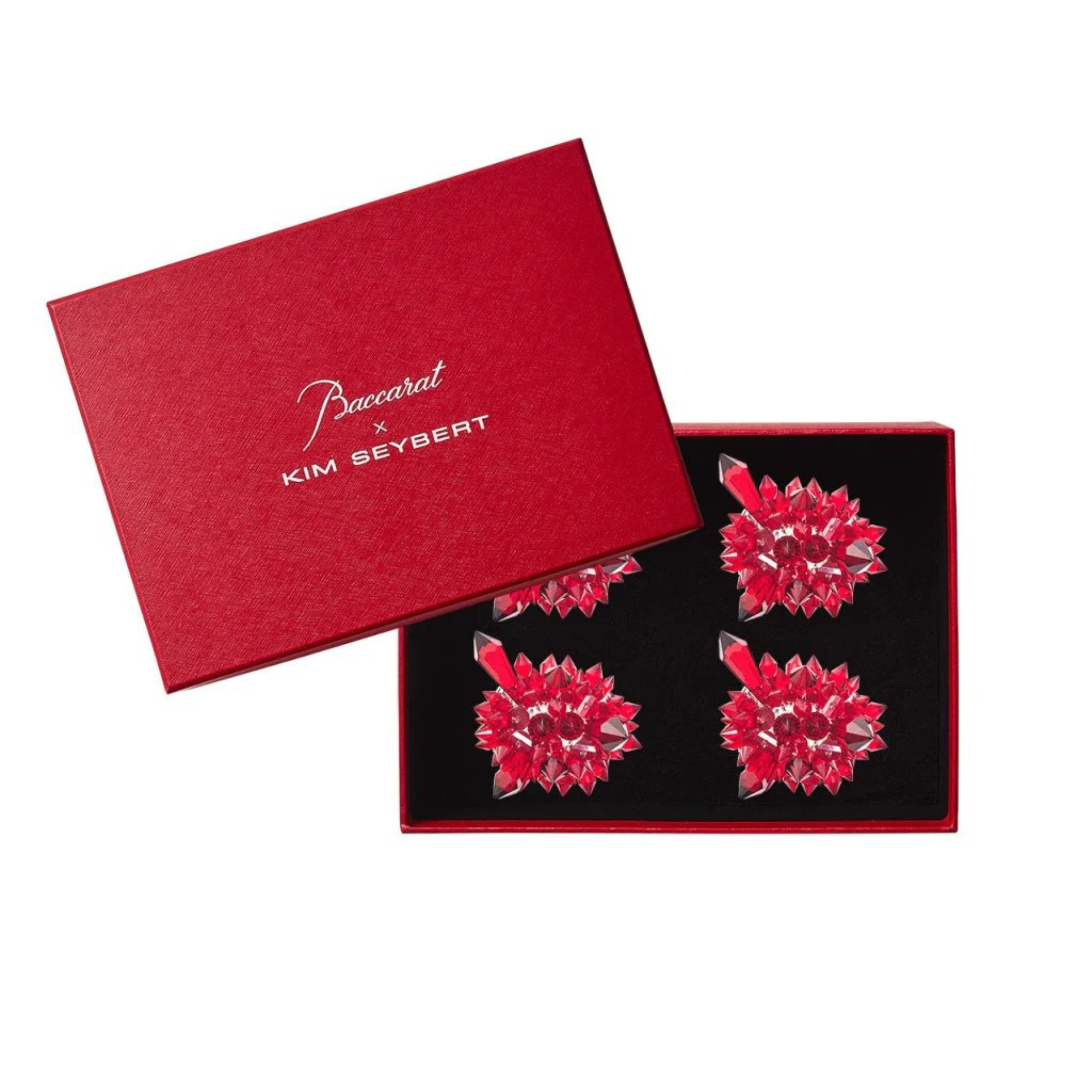 Zénith Napkin Ring in Red - Set of 4