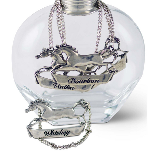 Galloping Steed Decanter Tag