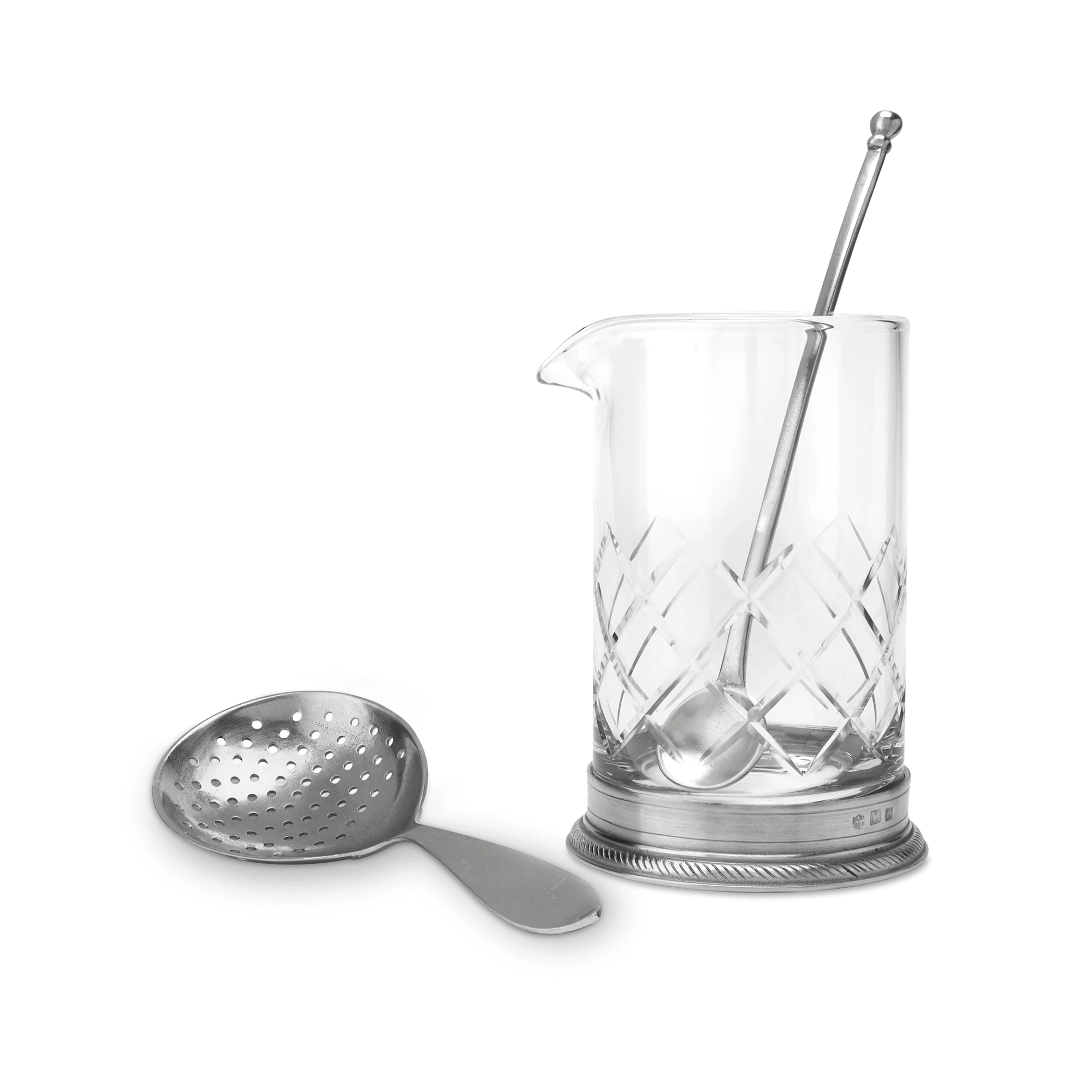 Luisa Mixing Glass w/ Strainer & Stirrer Set