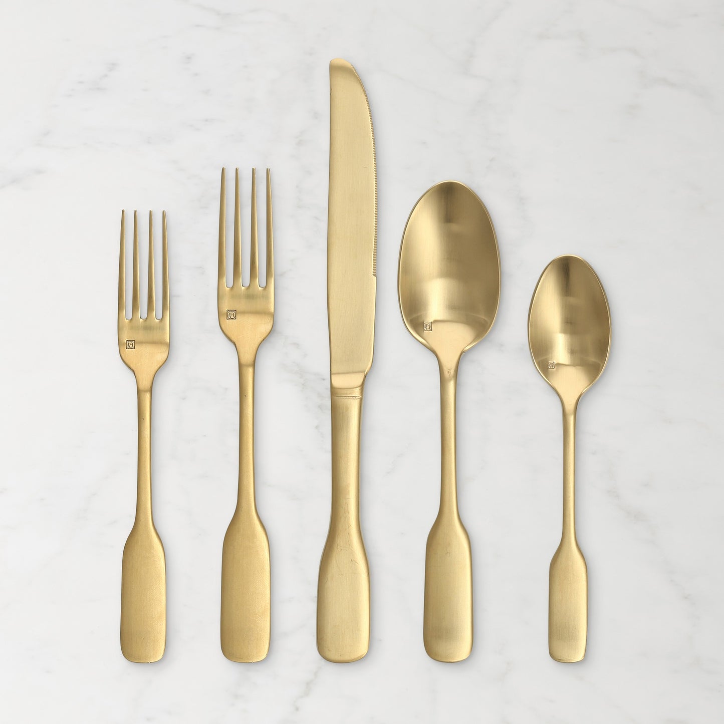 Ashton Brushed Gold Flatware Set (20 pc)