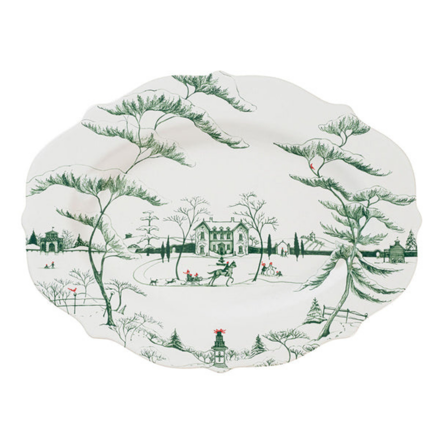 Country Estate Winter Frolic 18" Platter