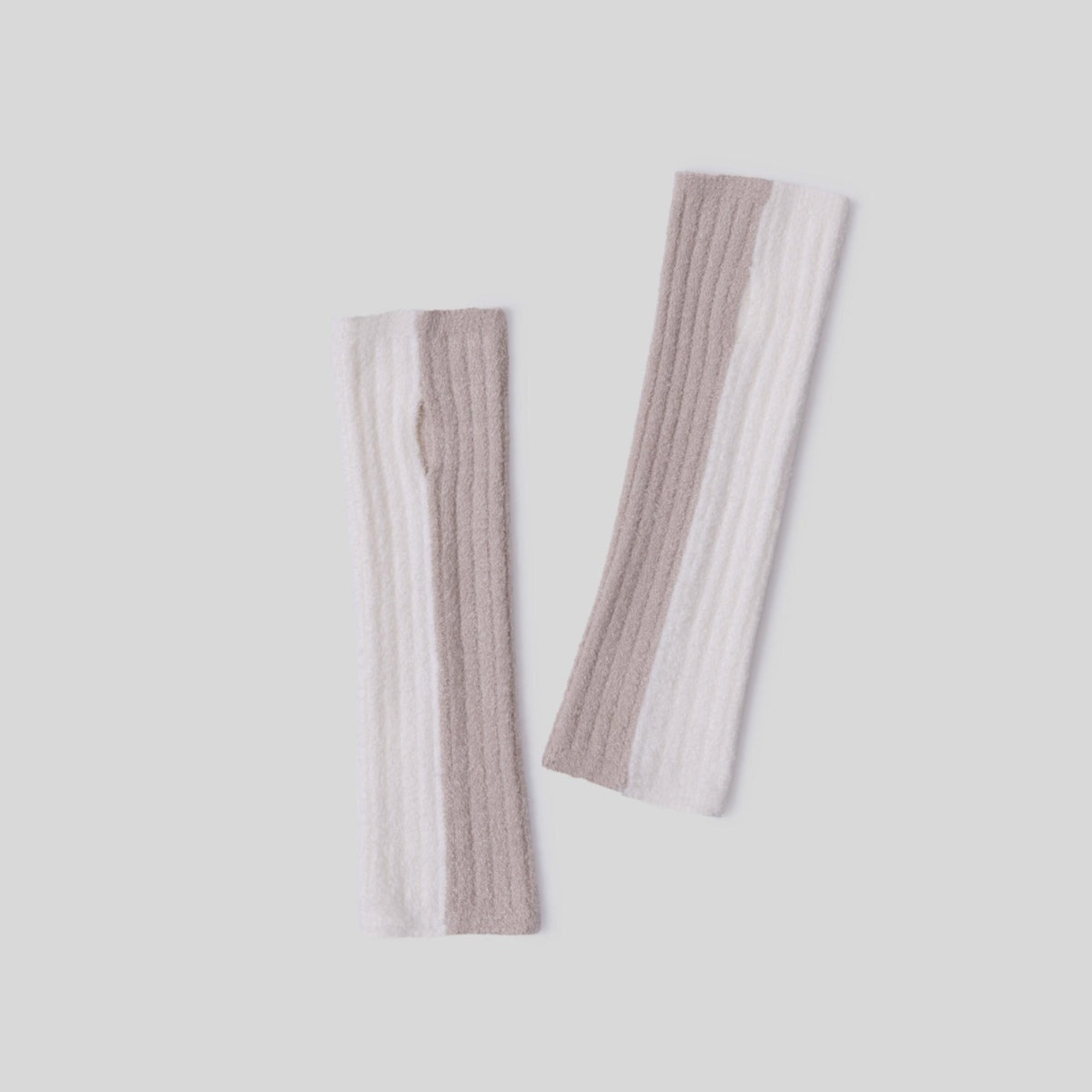CozyChic Lite Ribbed Color Block Fingerless Gloves