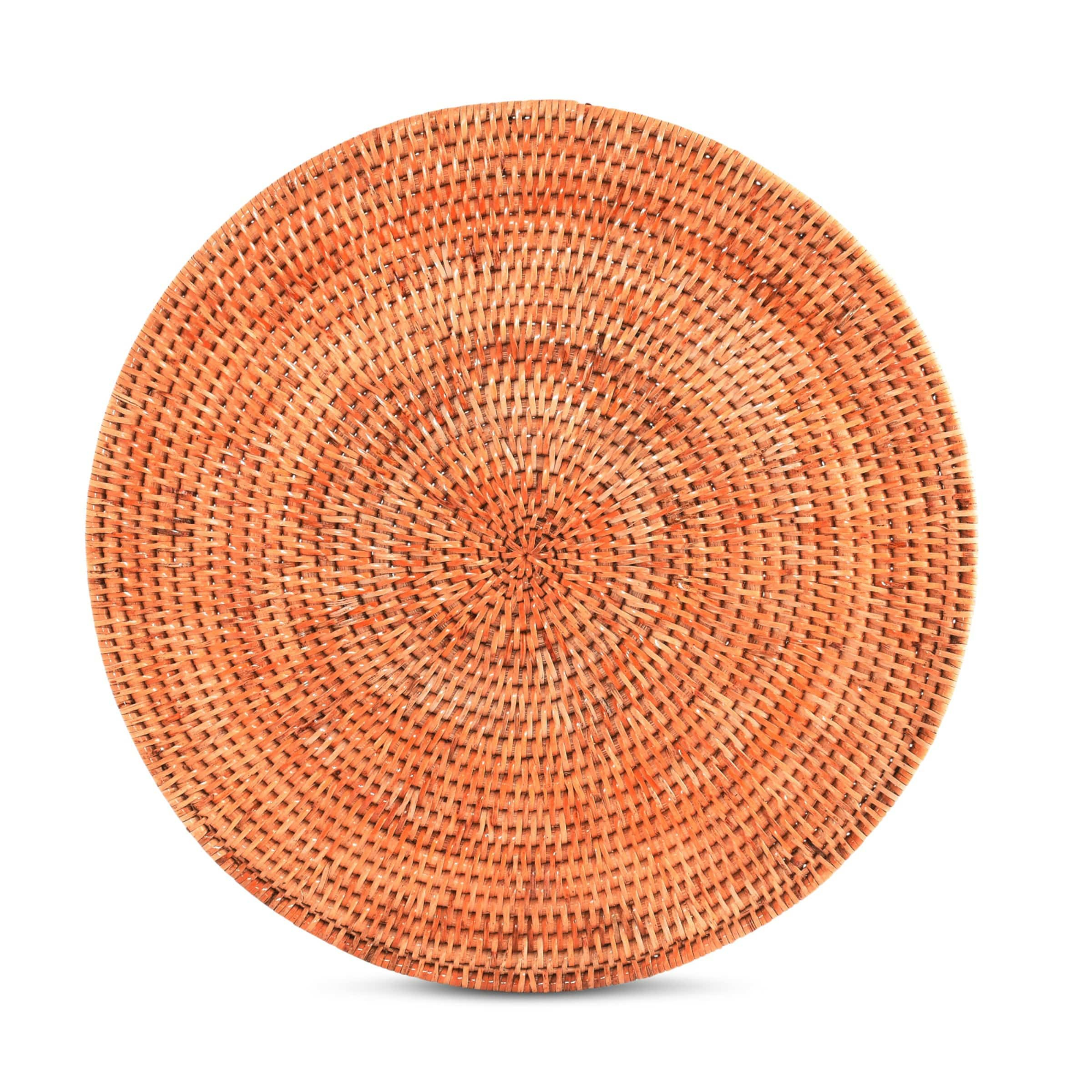 Hand Woven Wicker Rattan Round Placemat, Set of 4