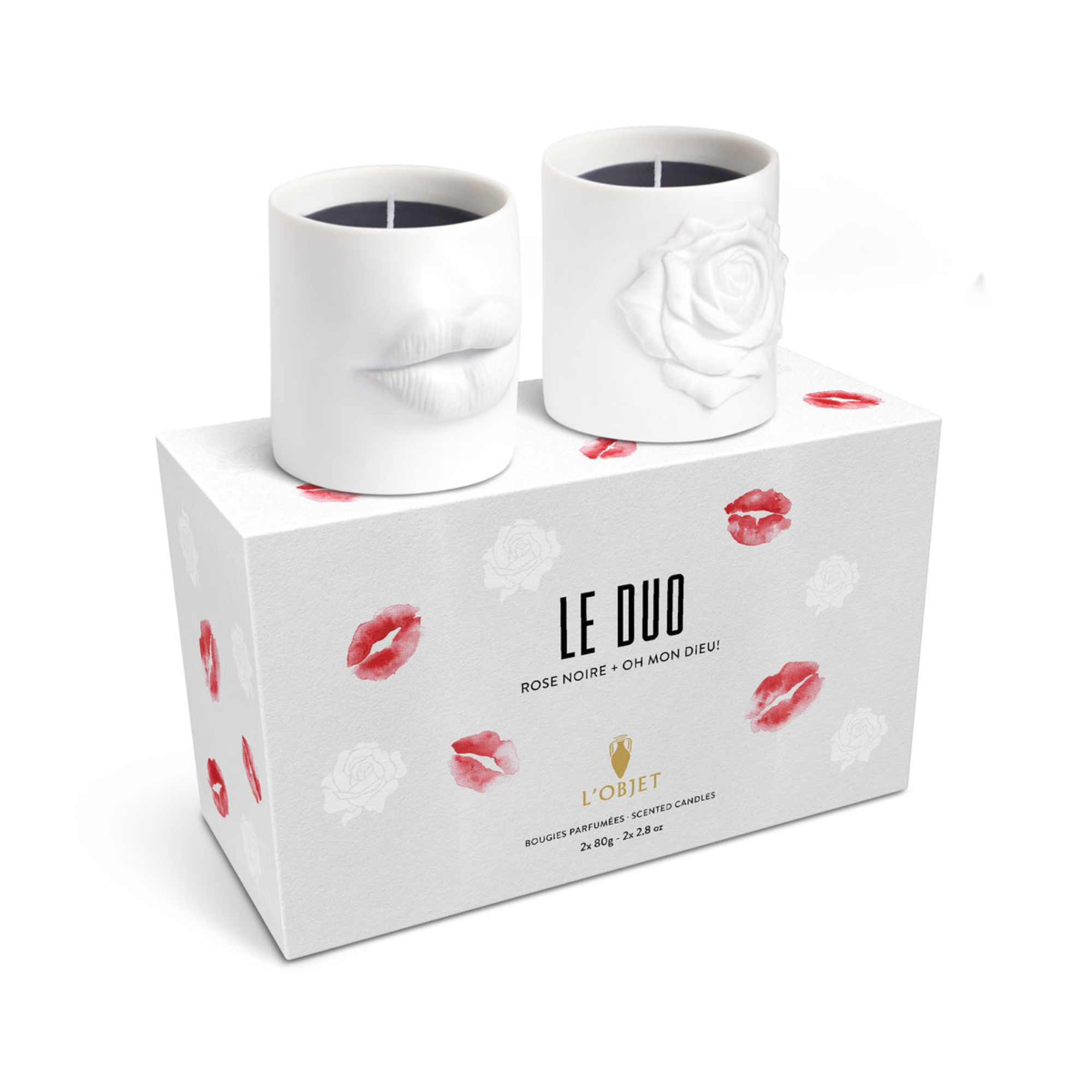 Exclusive - Le Duo - Oh Mon Dieu! + Rose Noire Candles - Set of 2