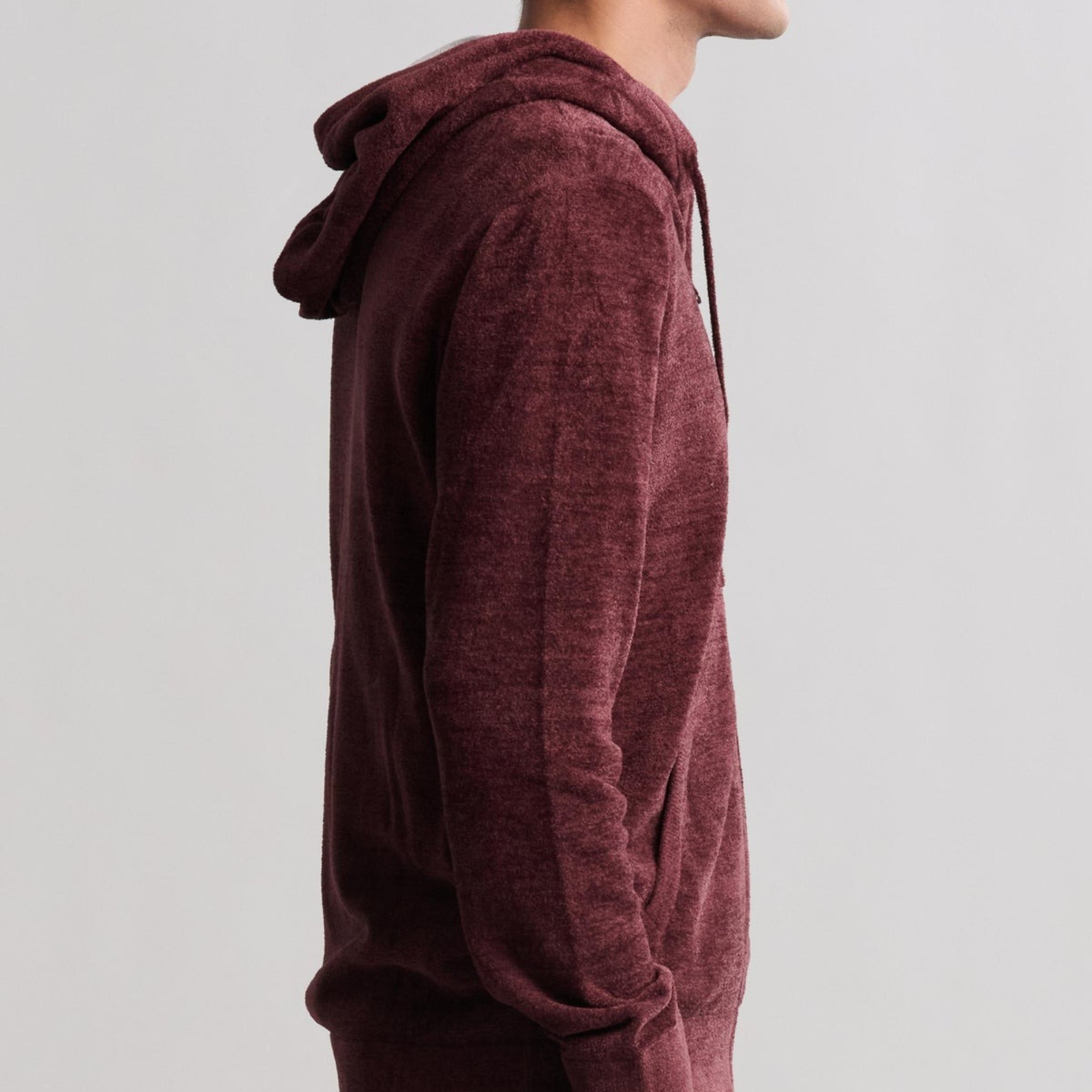 #Color_Deep Aubergine | Men's CozyChic Ultra Lite Zip Up Hoodie