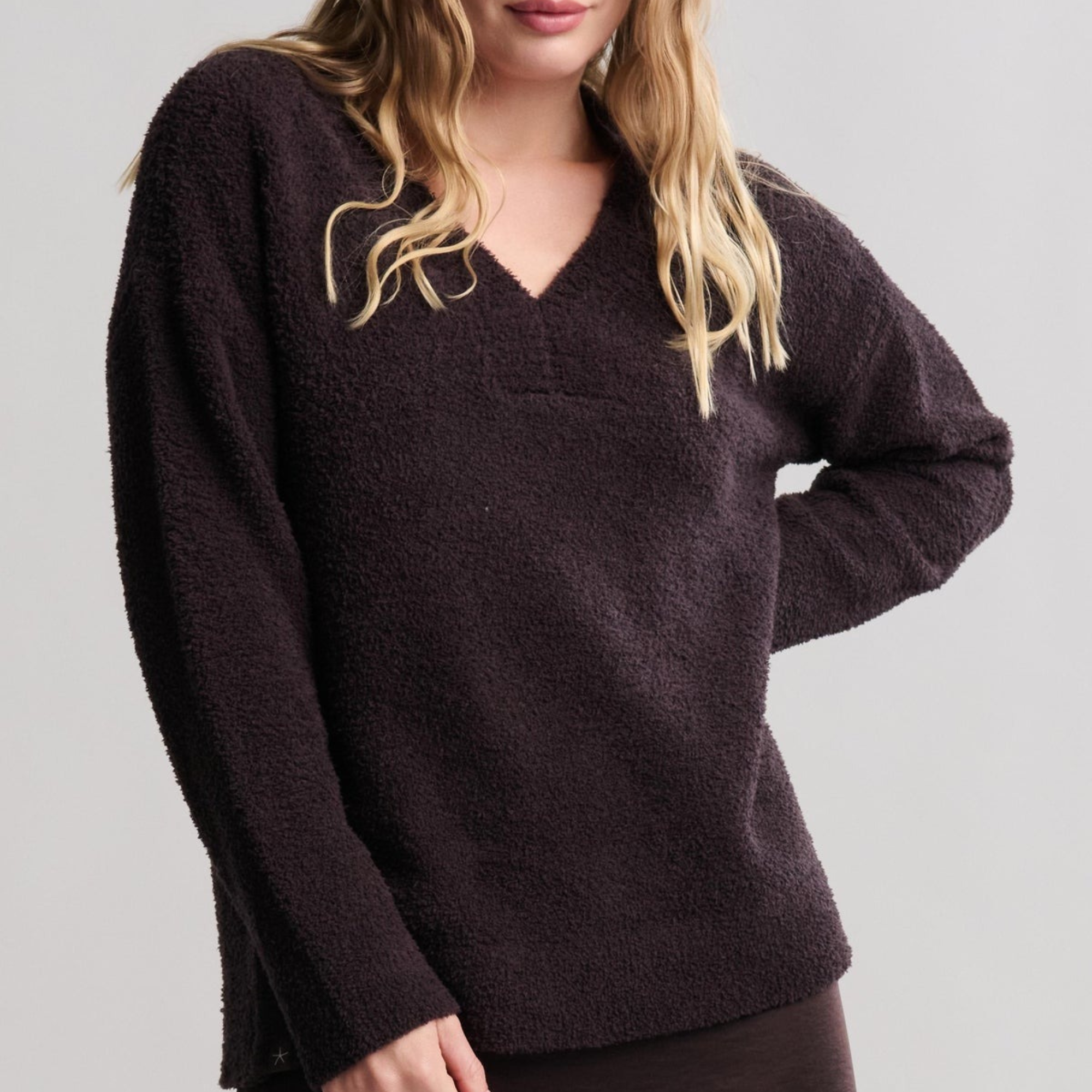 CozyChic V-Neck Pullover