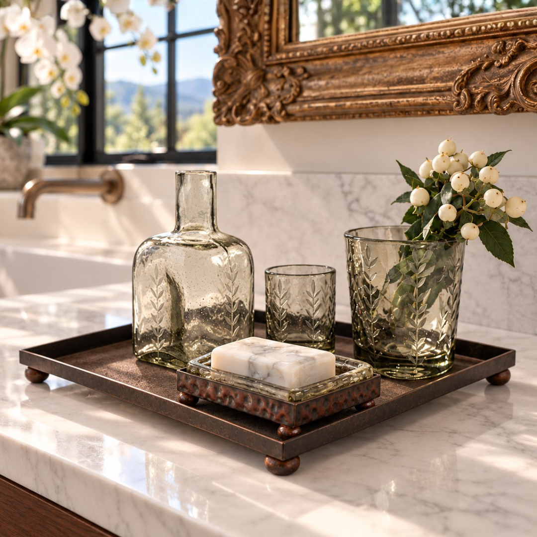 Laurel Decanter con Vaso de Agua