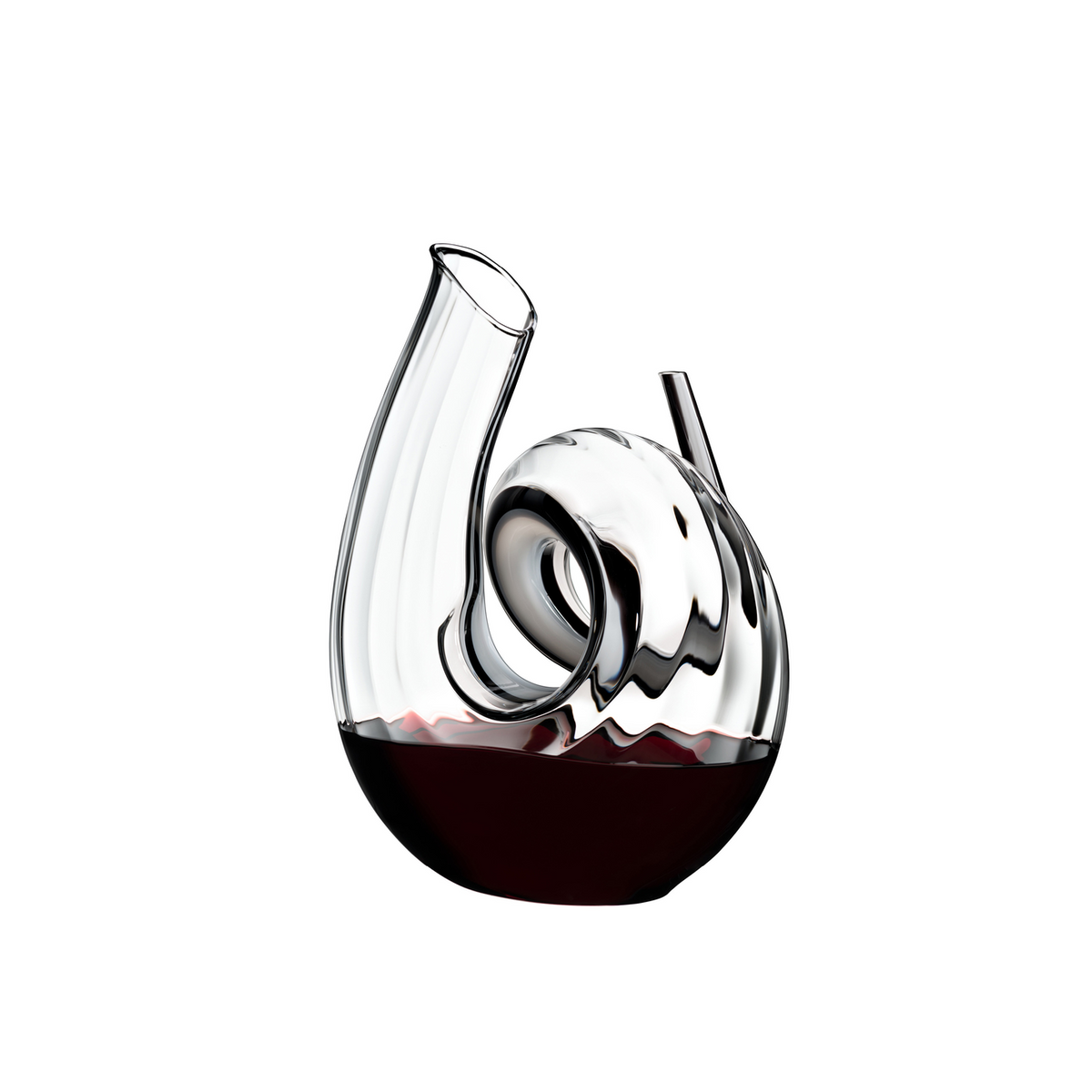 Curly Fatto a Mano Decanter in White & Black