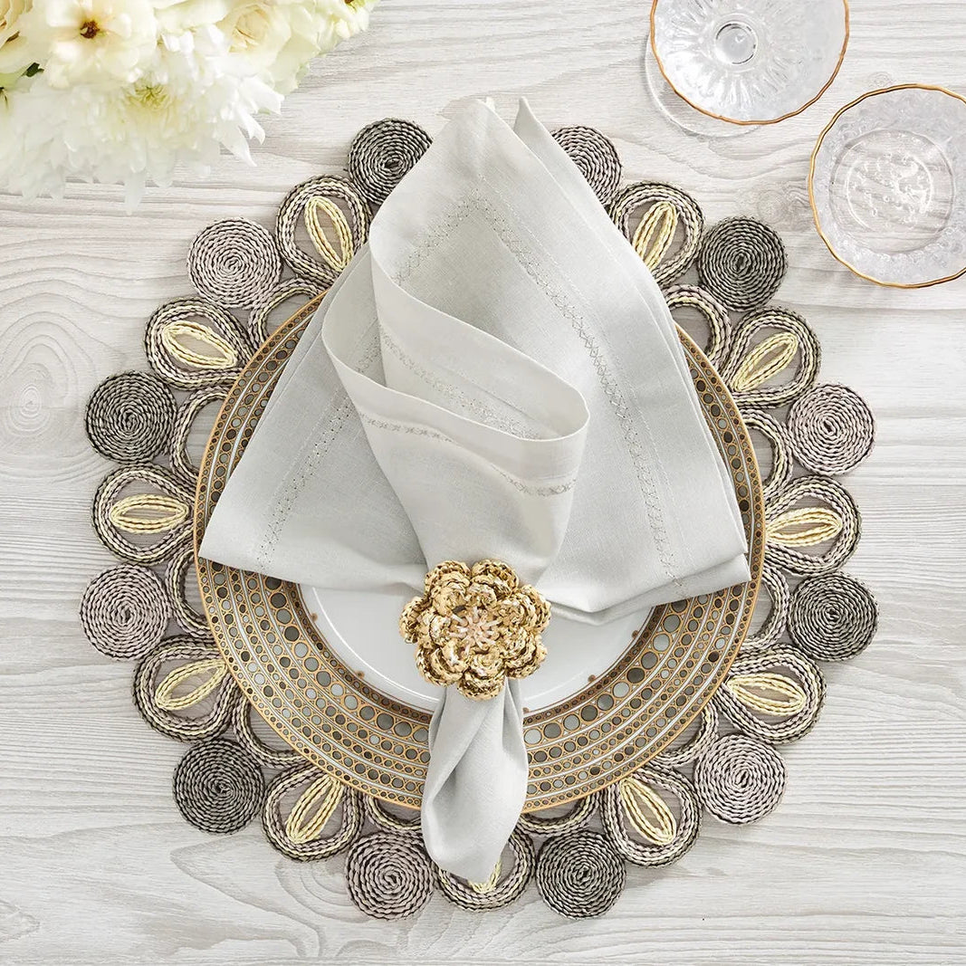 Marisol Placemat in Natural & Grey - Set of 4