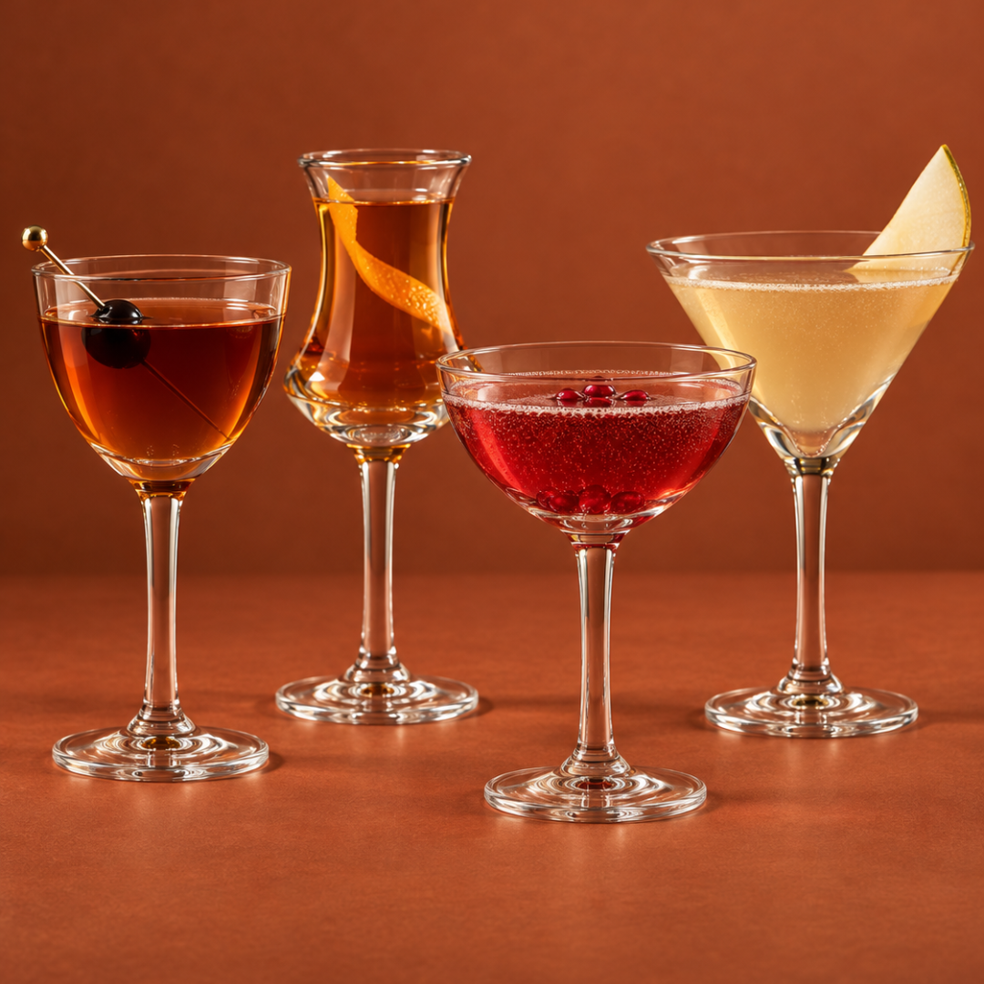 Dorset Bar Glass Suite - 4-Piece Set