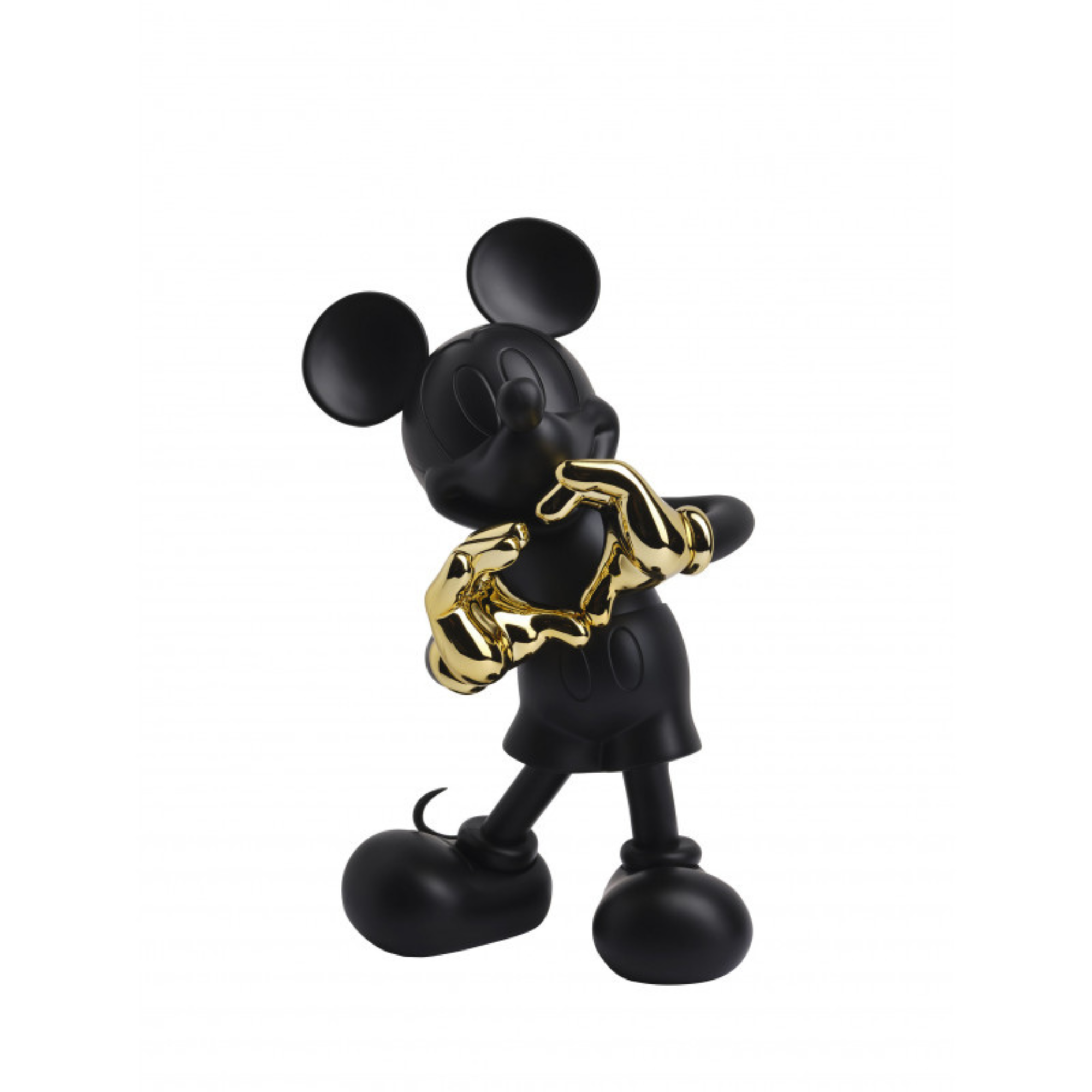 Mickey with Love Sculpture by Kelly Hoppen in Gold