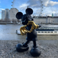 Mickey with Love Sculpture by Kelly Hoppen in Gold