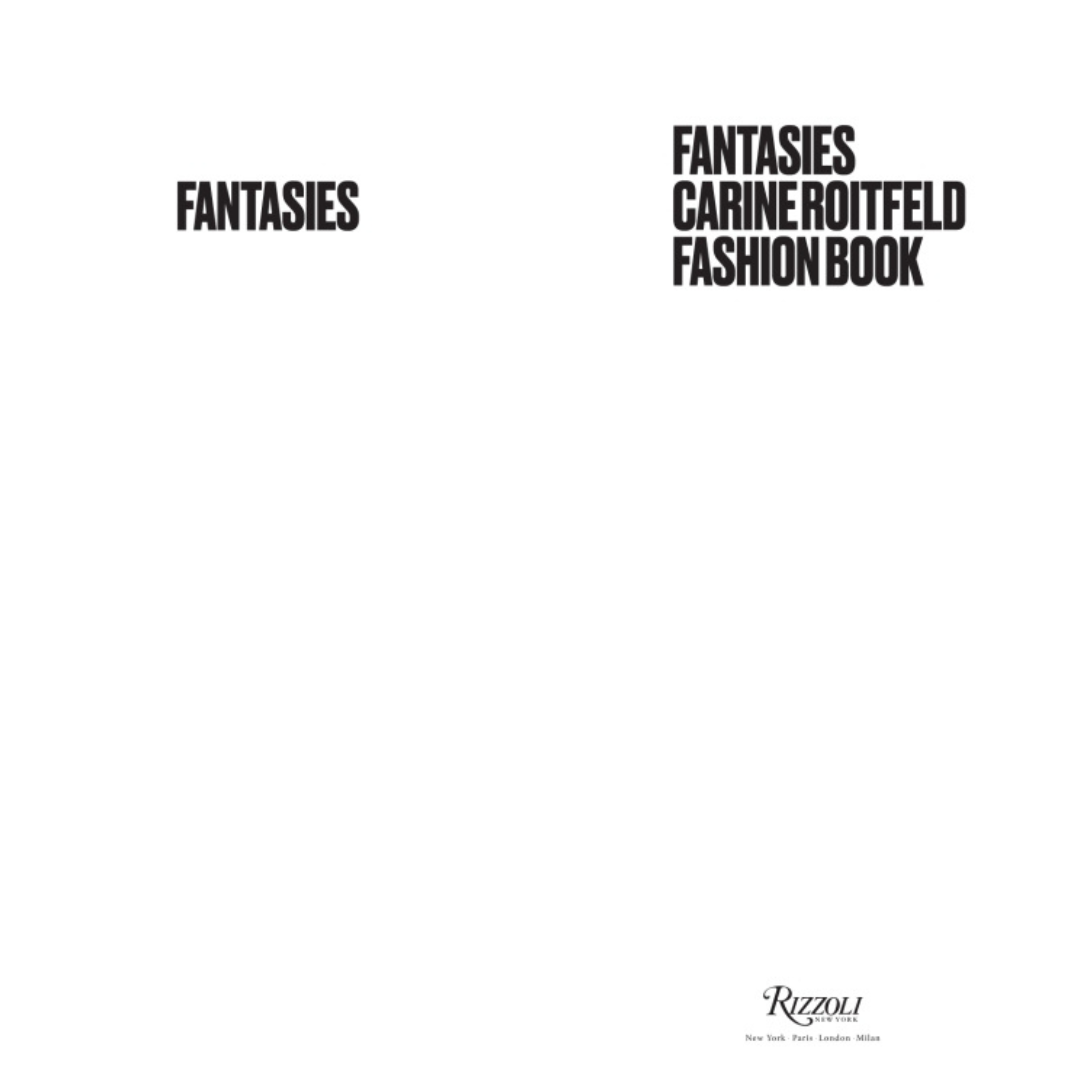 Fantasies: Carine Roitfeld Fashion Books