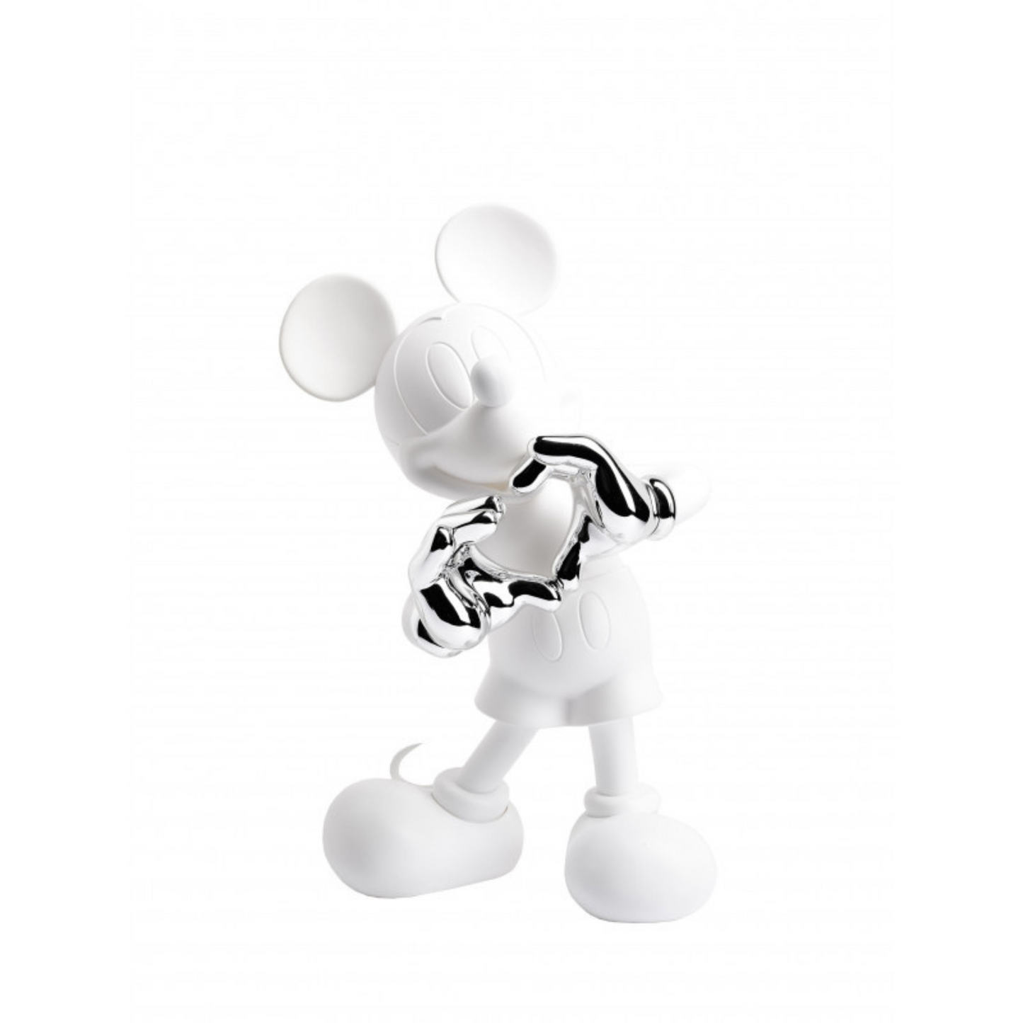 Mickey with Love Sculpture by Kelly Hoppen in White