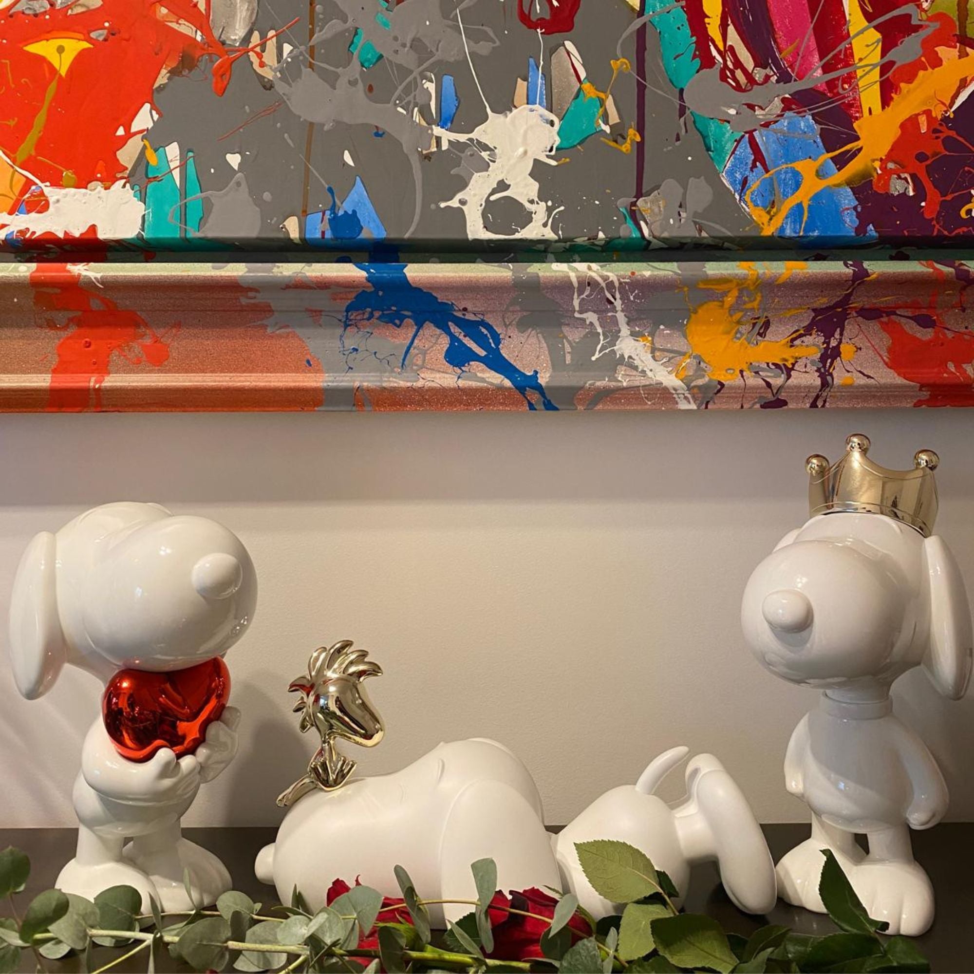 Snoopy & Woodstock Sculpture