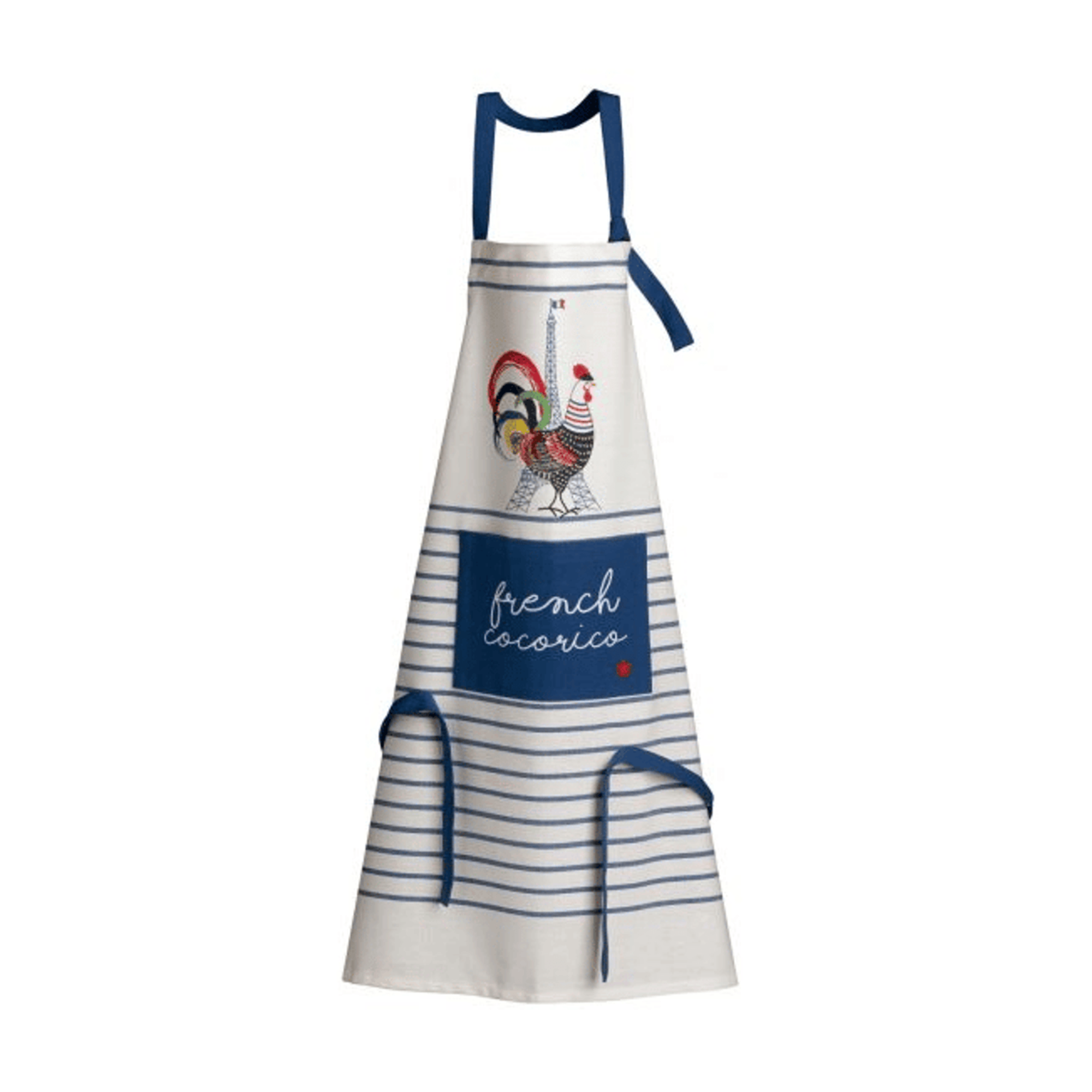 Torchons & Bouchons Cocorico Apron & Oven Mitt Set