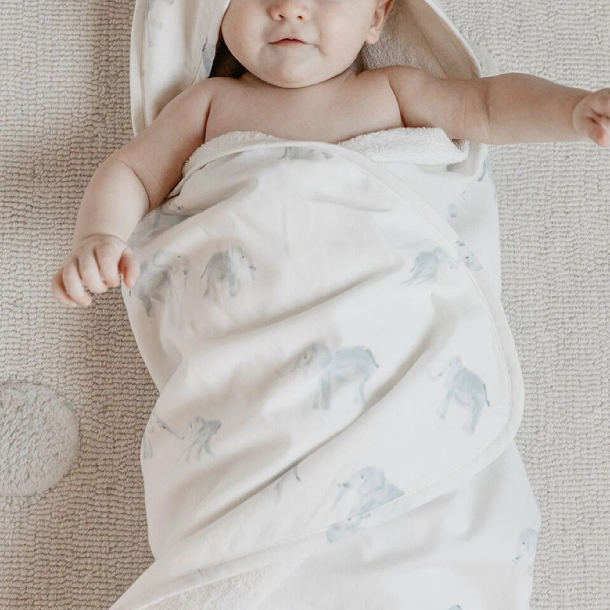 Follow Me Hooded Towel - Elephant