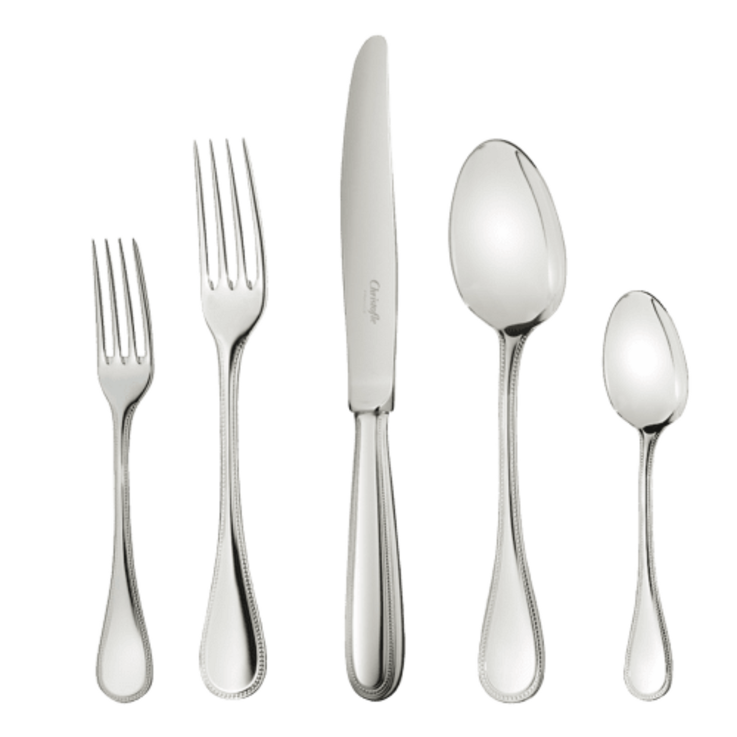 Perles 36-Piece Stainless Steel Flatware Set with Chest