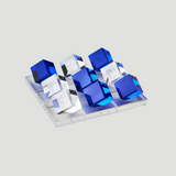 Tic Tac Toe Set - Blue/Clear Square
