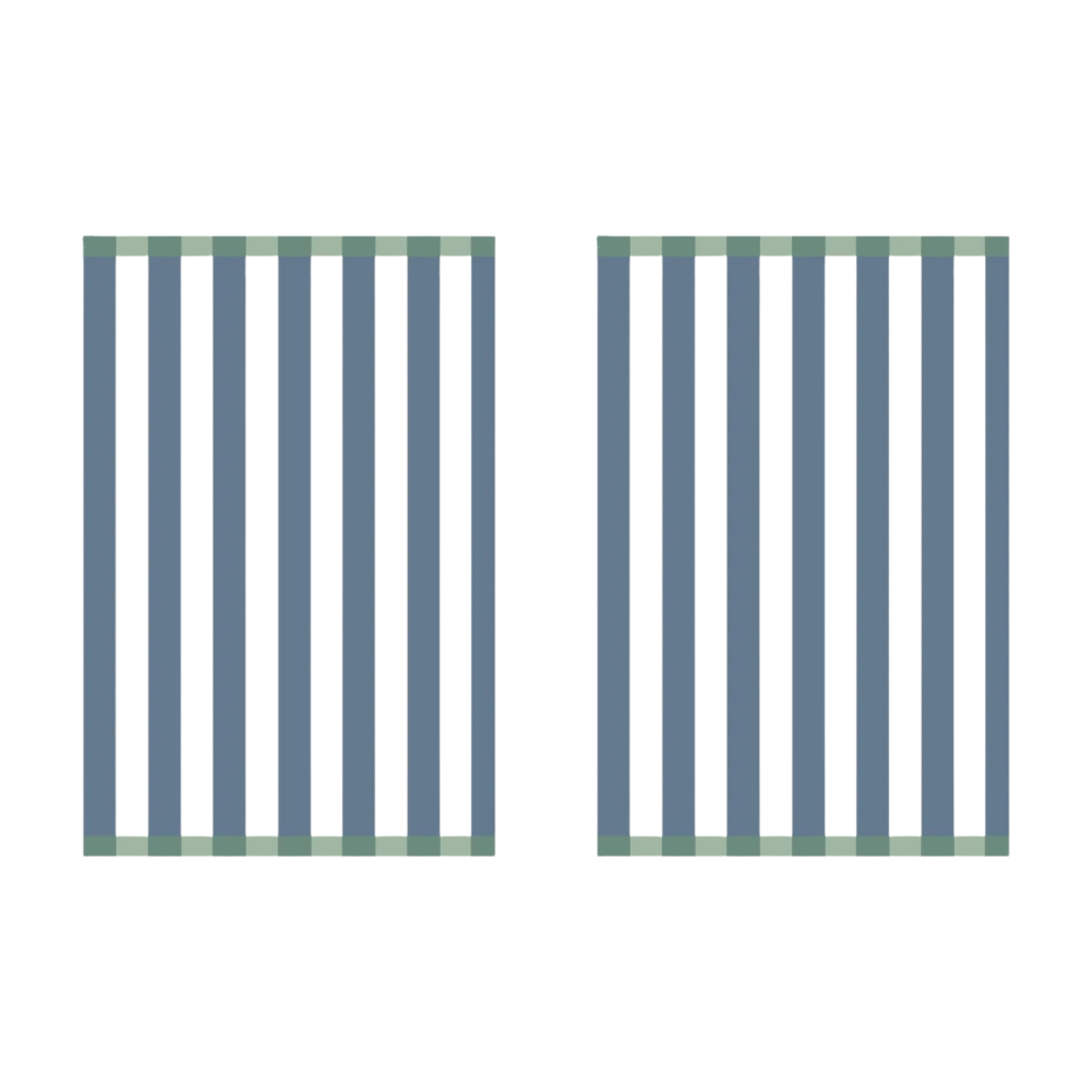 Coucke Malo Coastal Stripe Tea Towel - Set of 2
