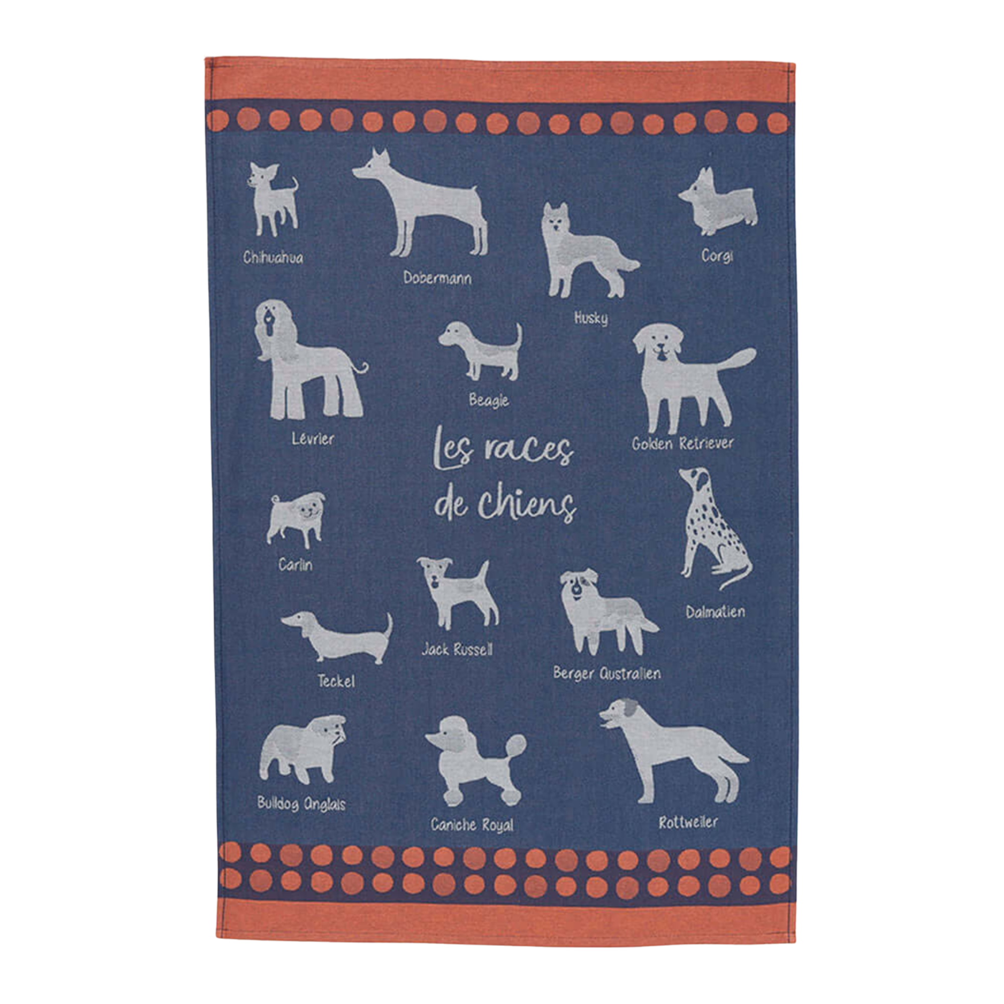 Coucke Dog Breeds Tea Towel - Set of 2