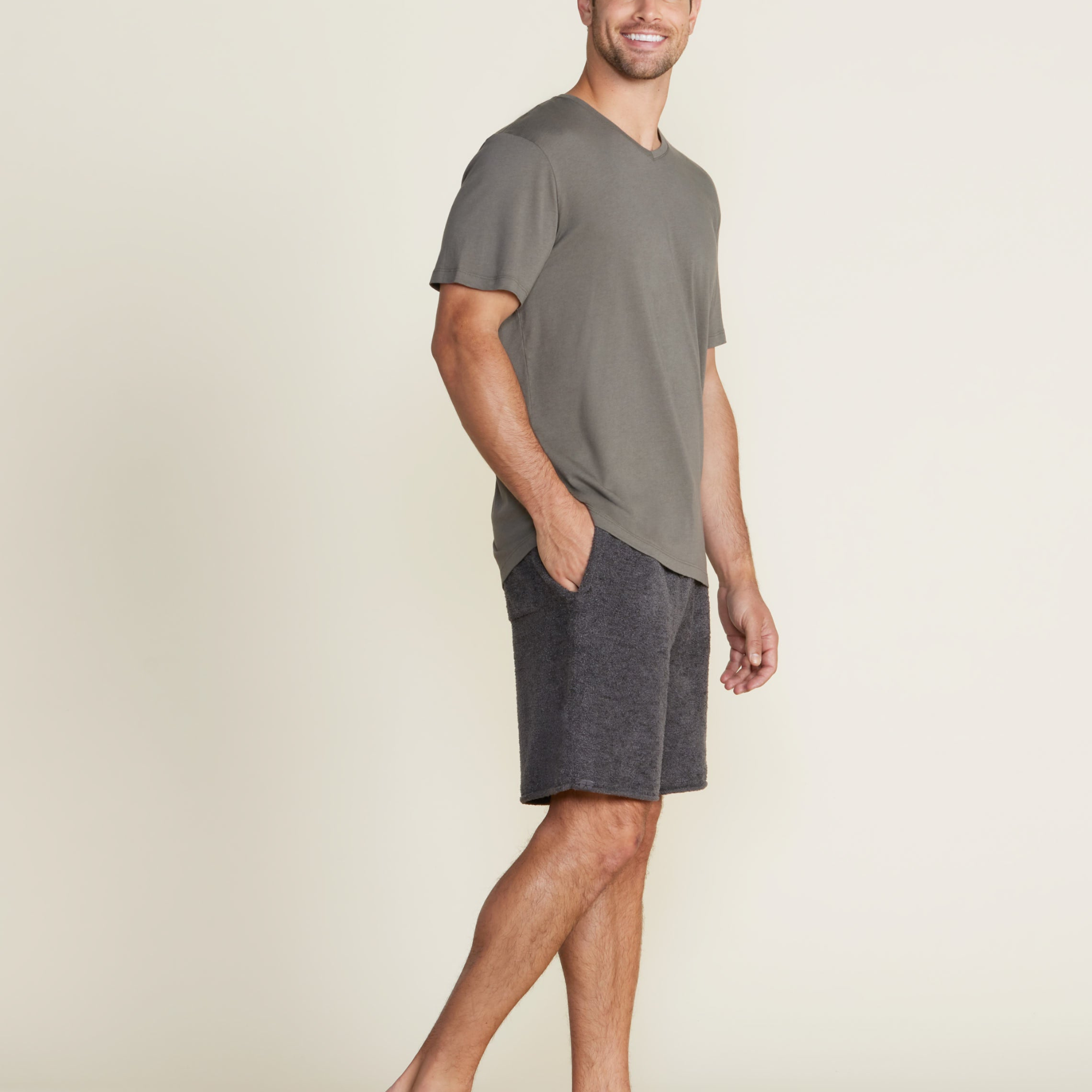 CozyChic Men's Rolled Edge Shorts