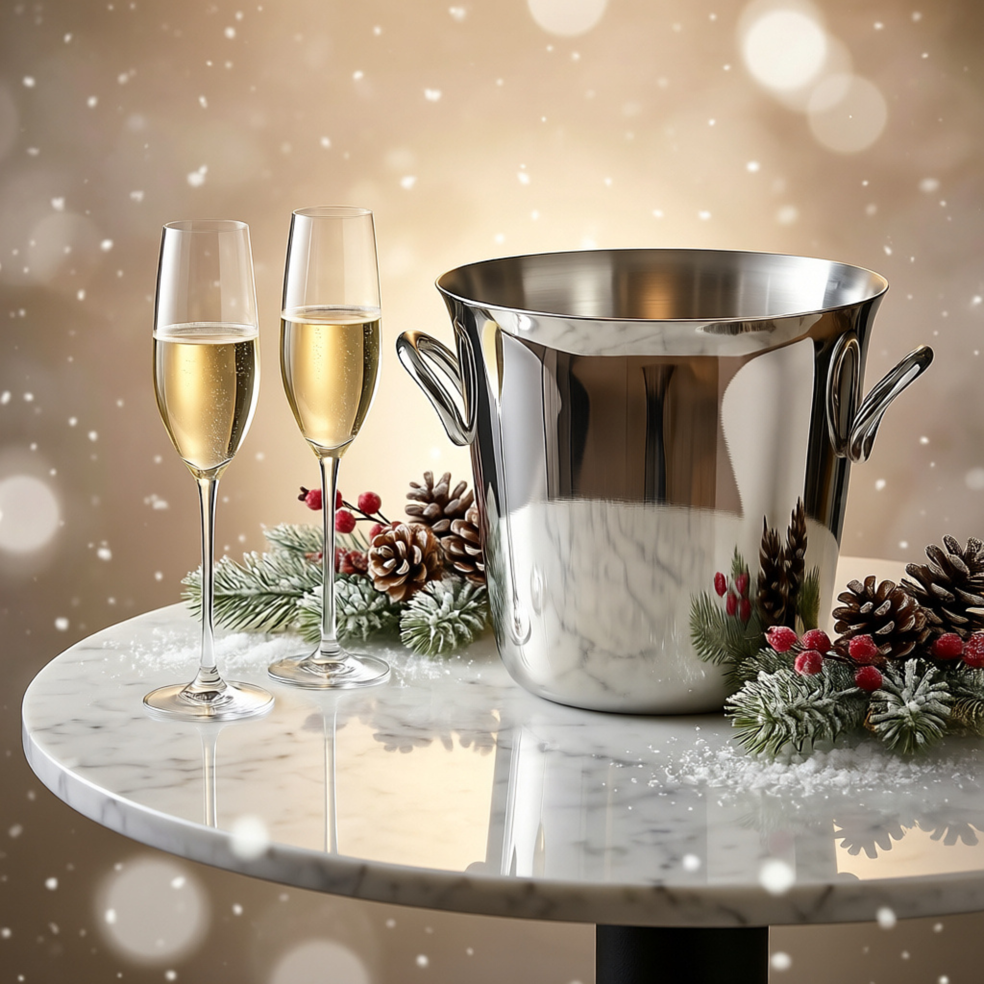 Vertigo Silver-Plated Champagne Bucket