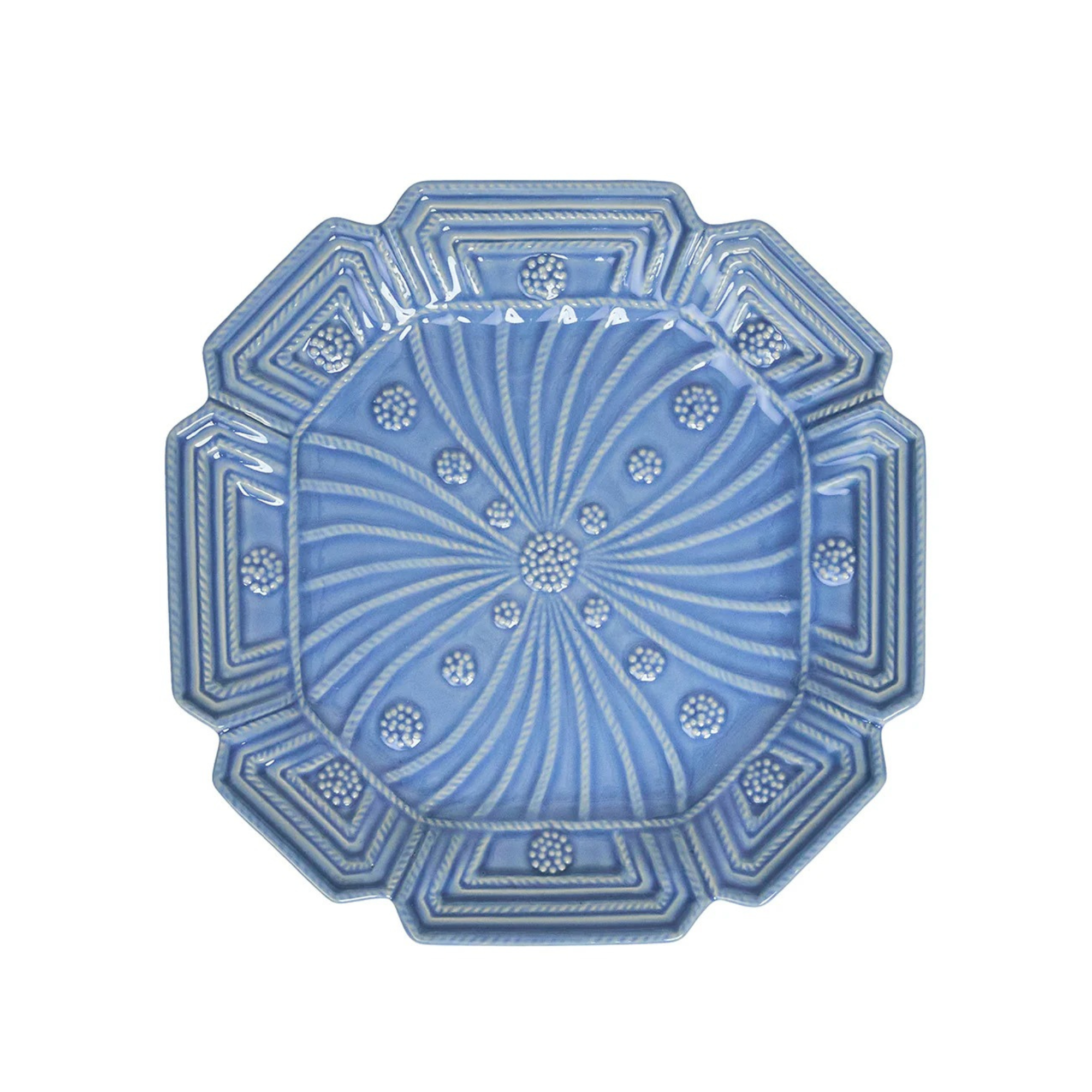 Jardins Du Monde Dessert/Salad Plate Assorted in Chambray - Set of 4