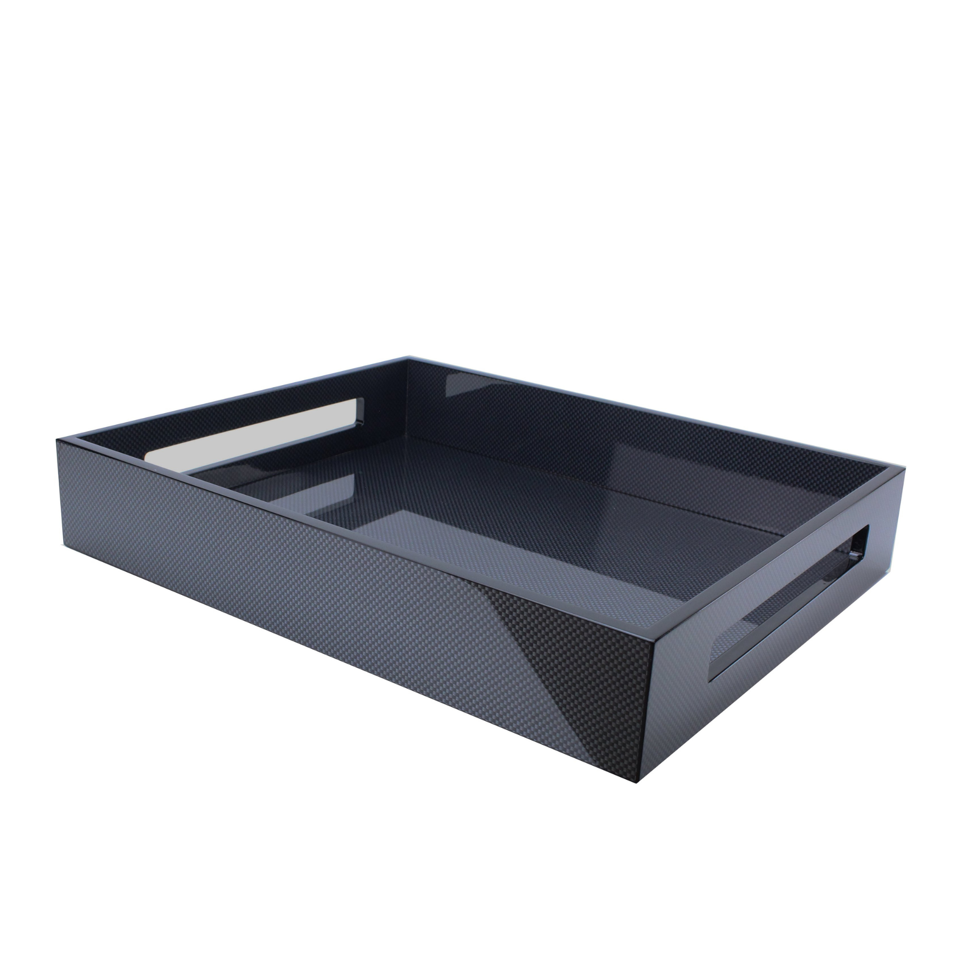 Carbon Fiber Medium Lacquered Serving Tray