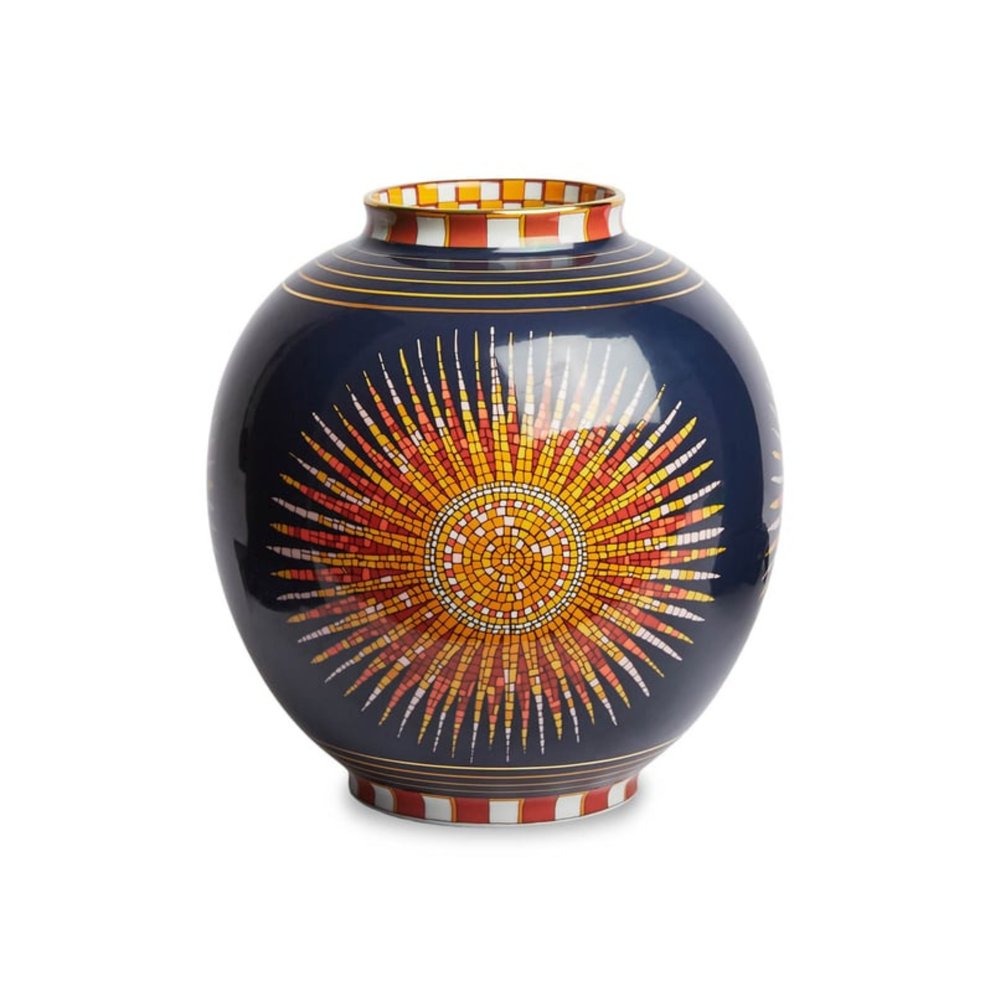 Sunrays Midnight Bubble Vase