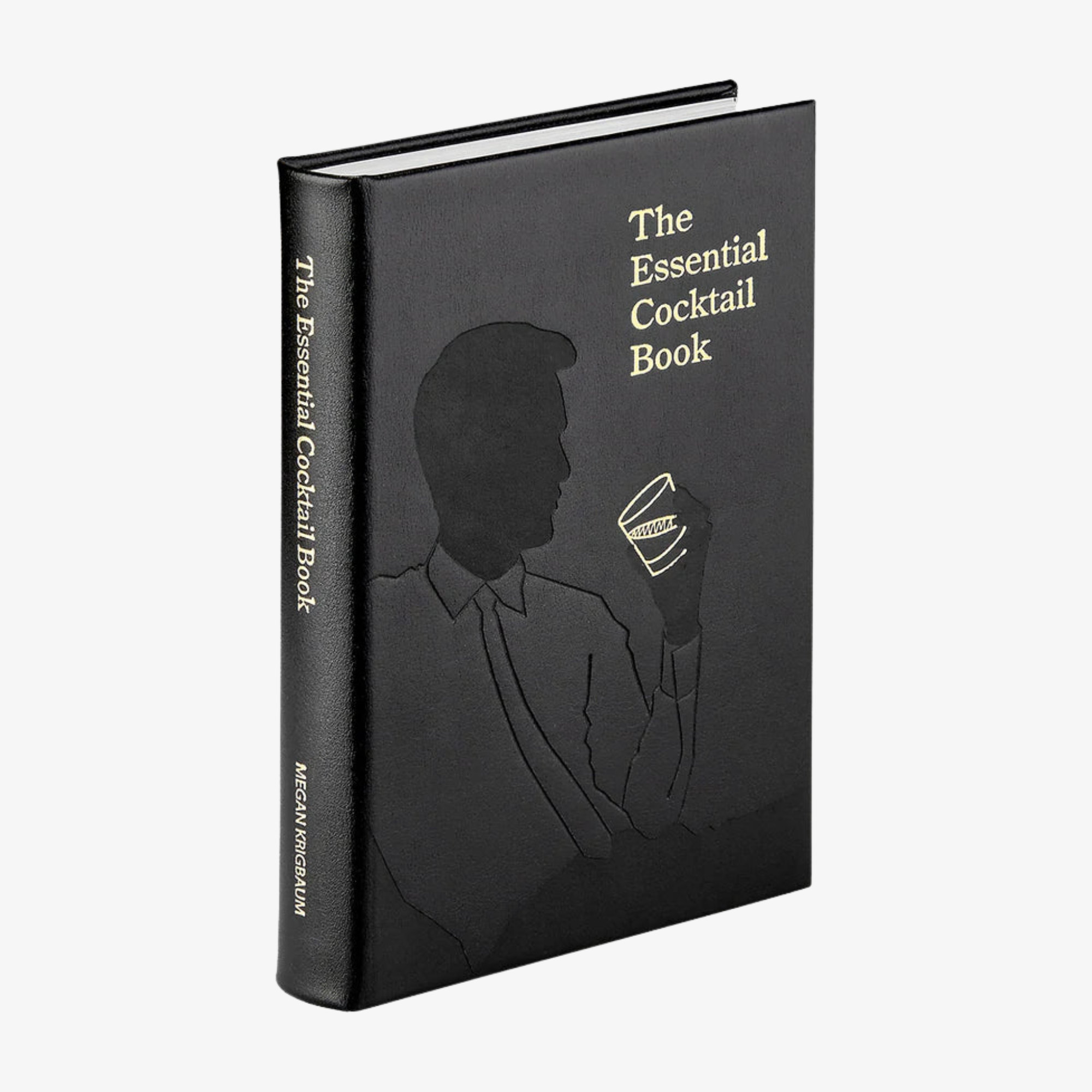 The Essential Cocktail Book Special Black Calfskin Leather Edition