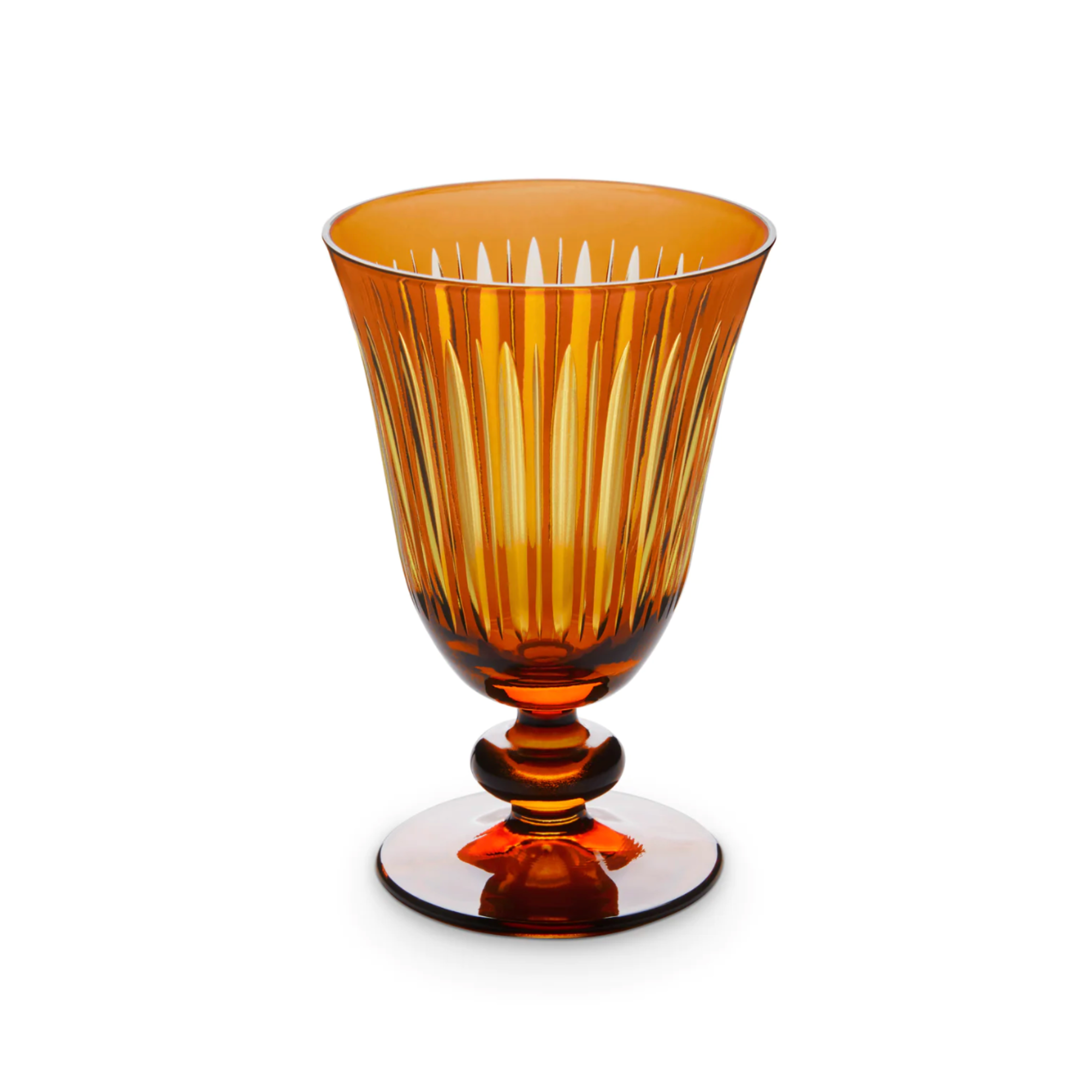 Prism Wine Glasses Amber - Set of 4