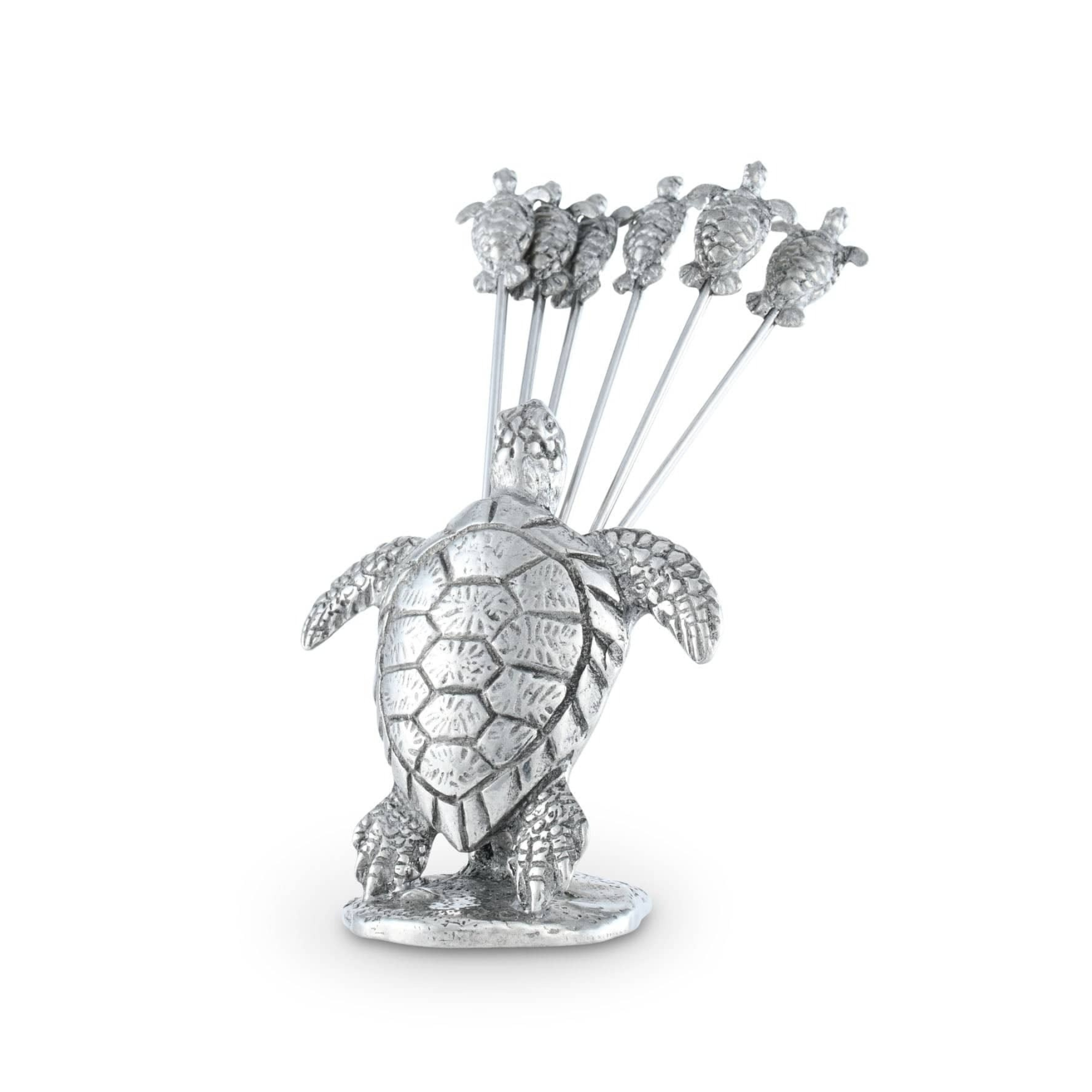 Pewter Sea Turtle Cheese Picks